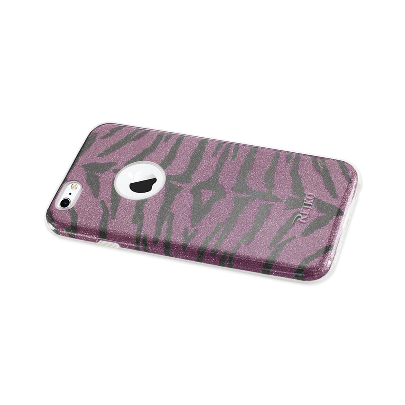 Case Hybrid Shine Glitter Shimmer Tiger Stripe iPhone 6/ 6S Purple Color
