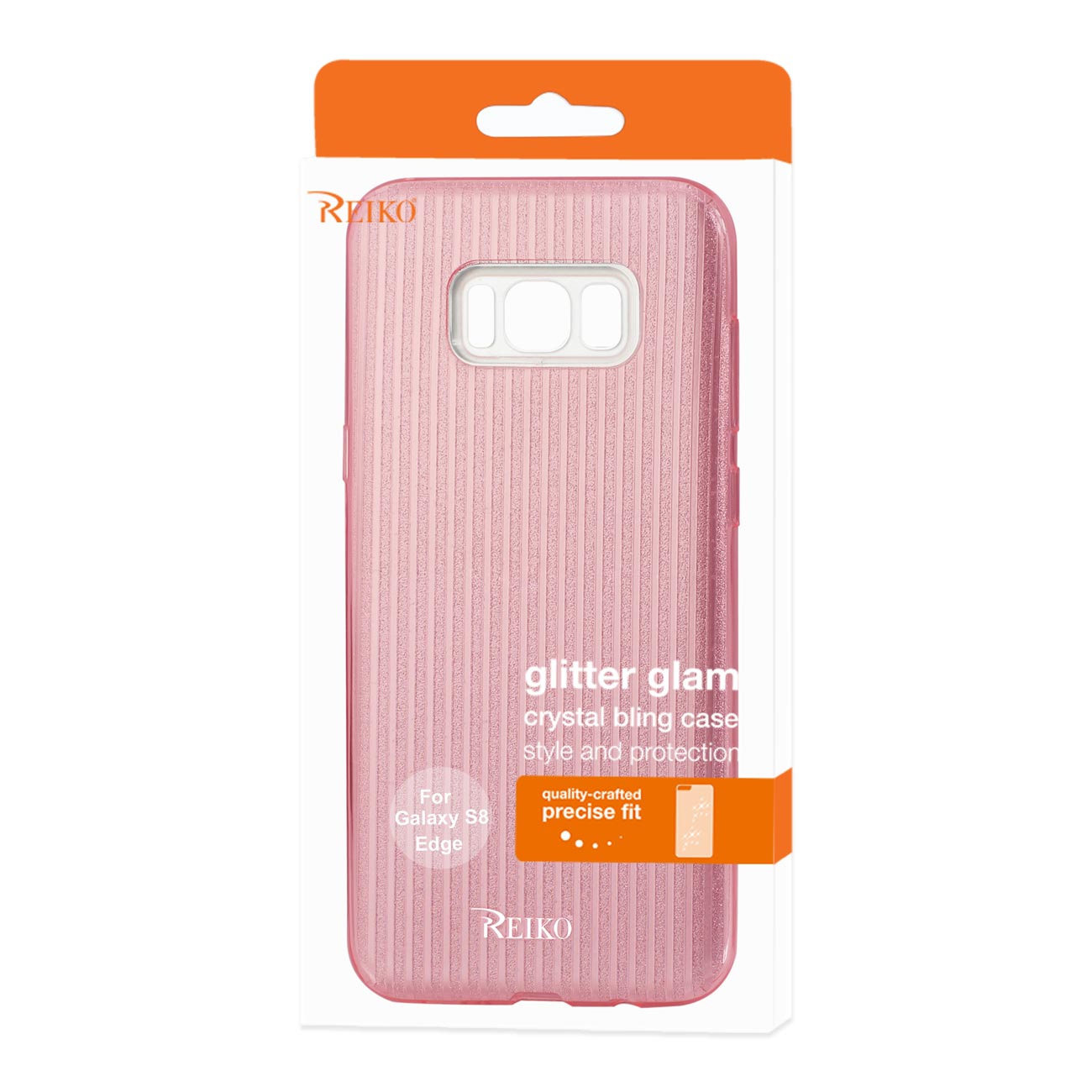 Case Hybrid Shine Glitter Shimmer Stripe Samsung Galaxy S8 Edge / S8 Plus Linear Pink Color