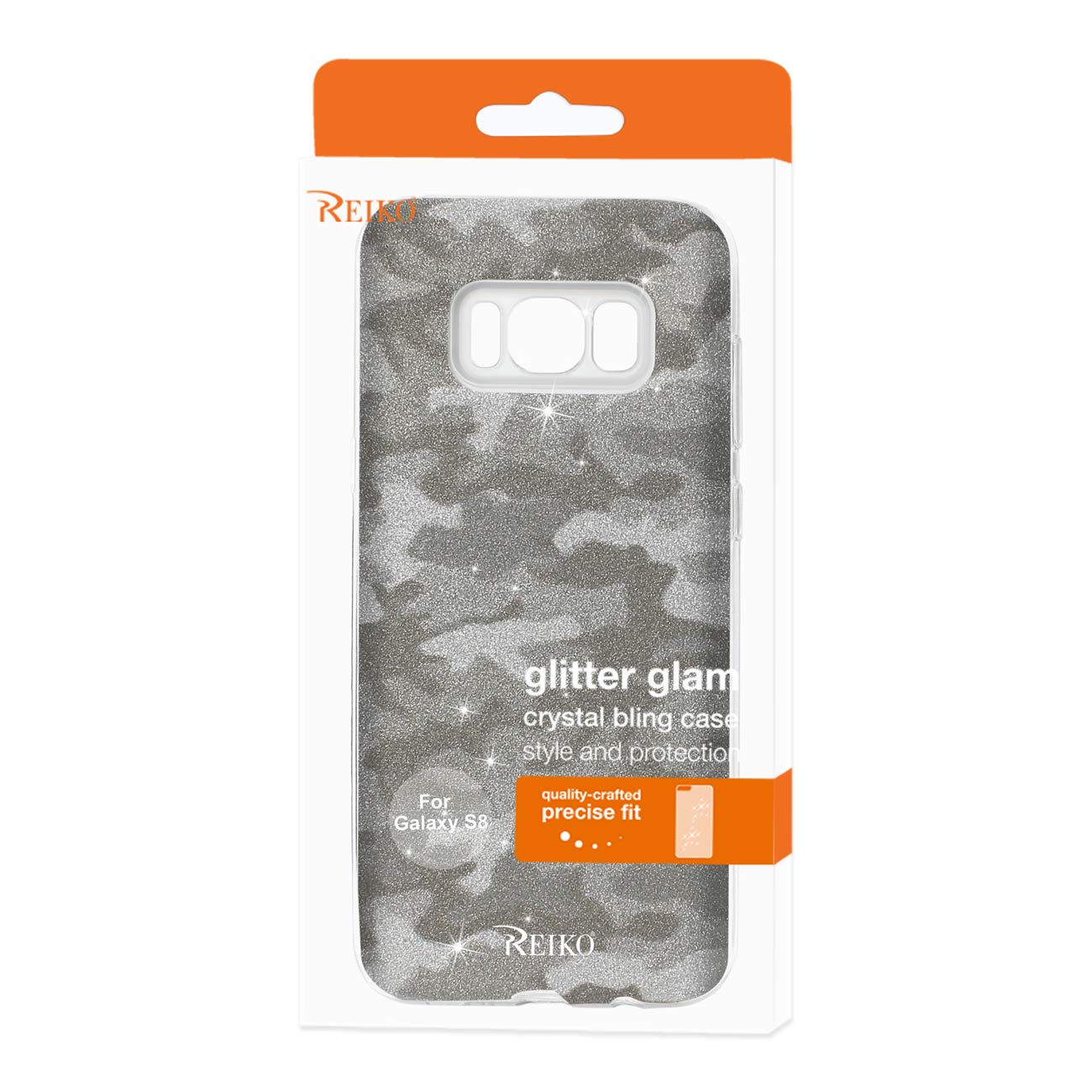 Case Hybrid Shine Glitter Shimmer Camouflage Samsung Galaxy S8/ SM Brown Color