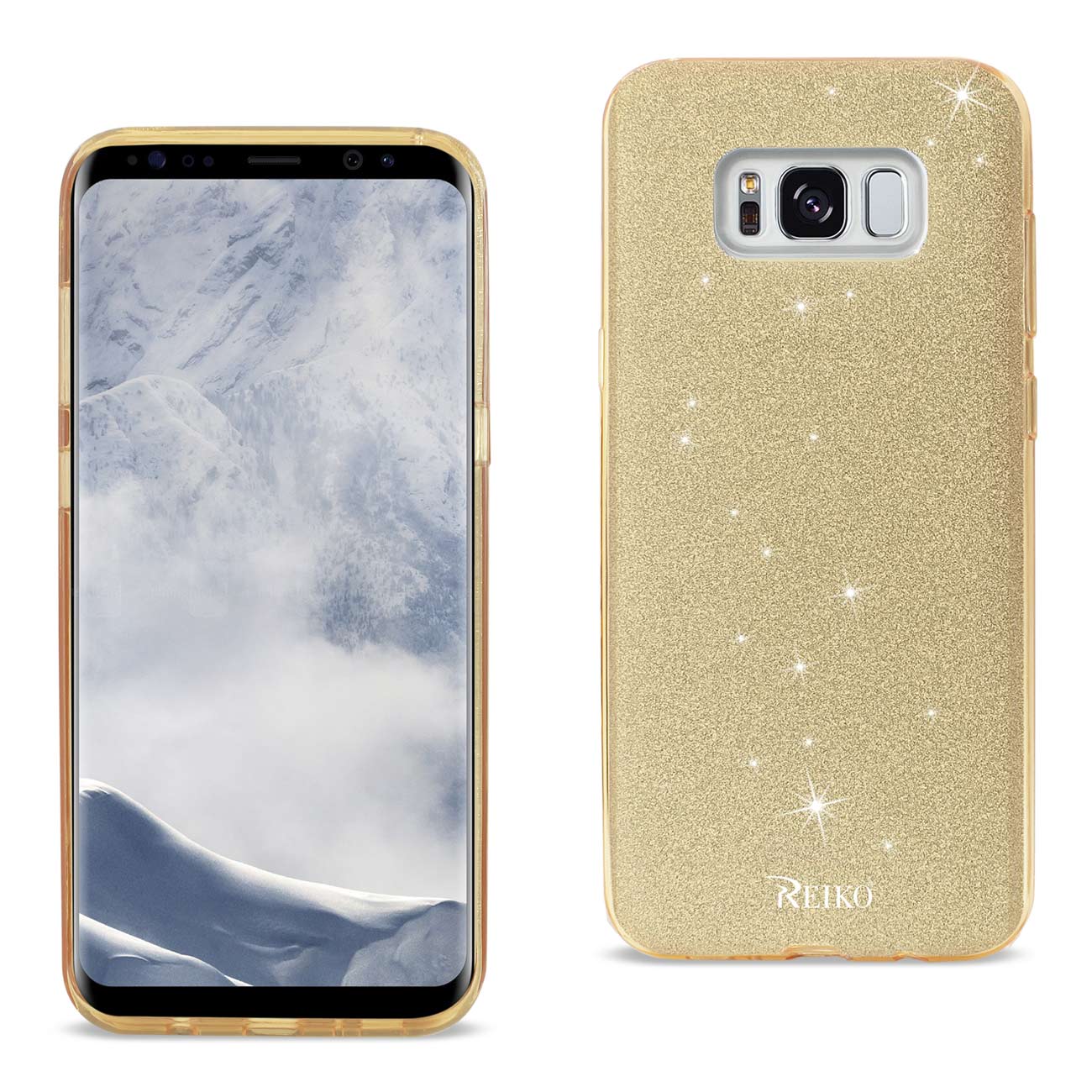 Case Hybrid Shine Glitter Shimmer Leopard Samsung Galaxy S8/ SM Gold Color