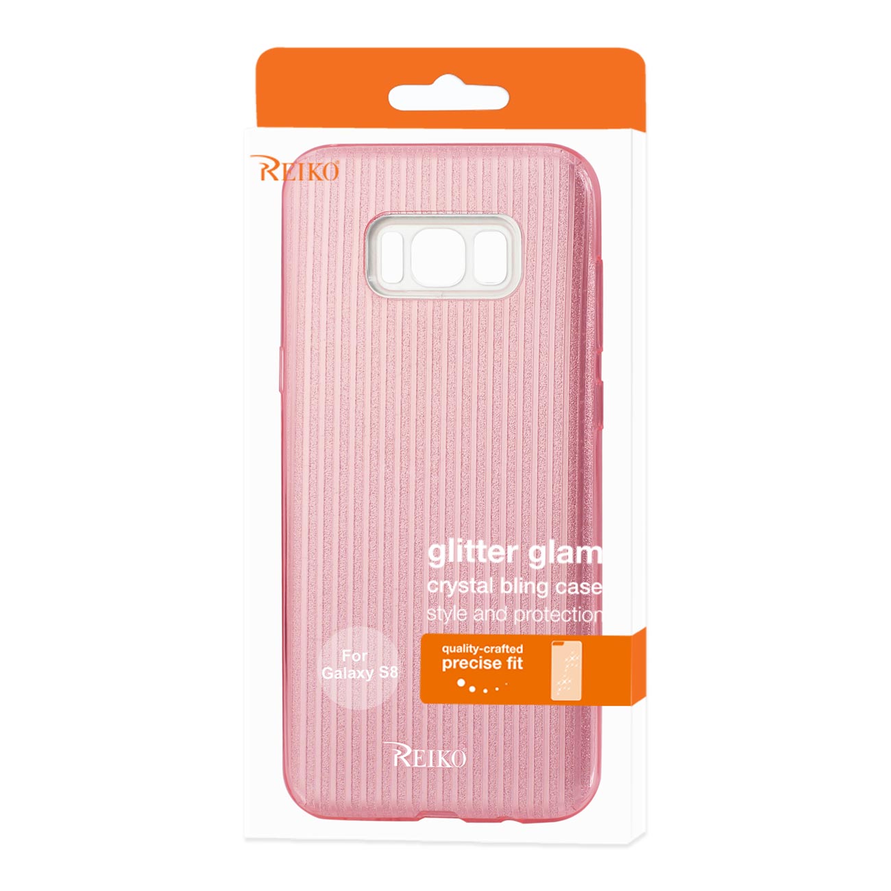 Case Hybrid Shine Glitter Shimmer Stripe Samsung Galaxy S8/ SM Pink Color
