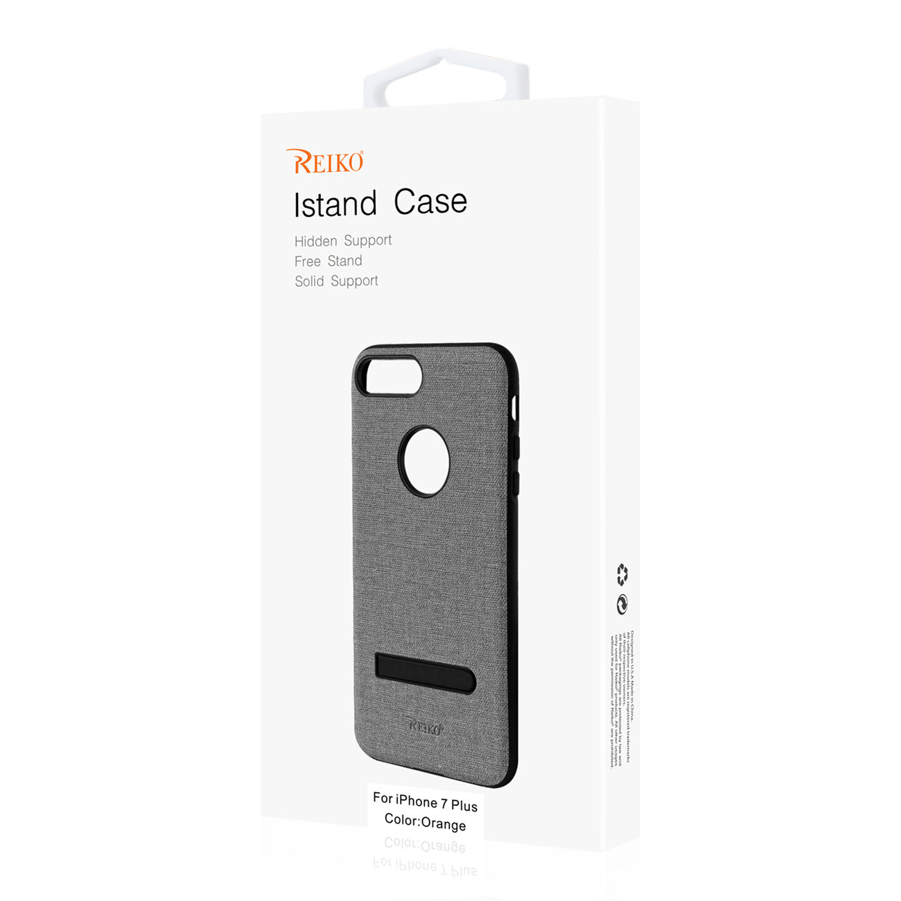 iPhone 7 Plus/ 8 Plus Rugged Texture TPU Protective Cover In Orange