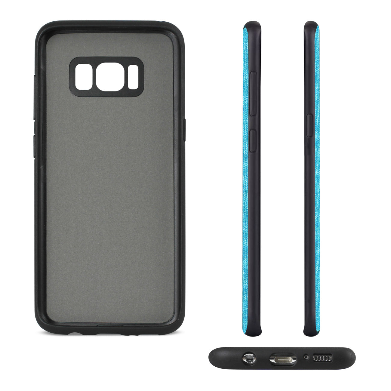 Samsung Galaxy S8 Edge/ S8 Plus Denim Texture TPU Protector Cover In Blue