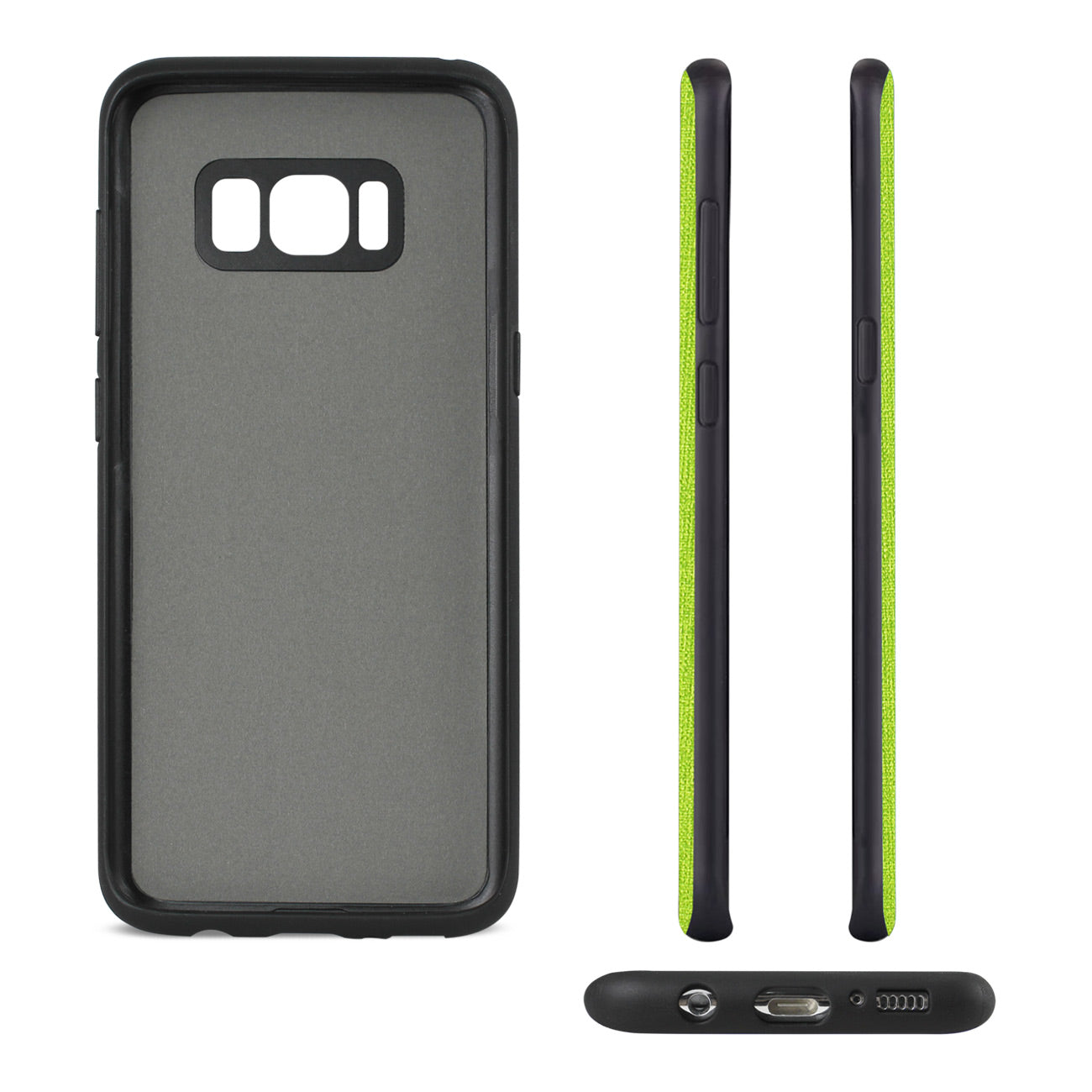 Samsung Galaxy S8 Edge/ S8 Plus Denim Texture TPU Protector Cover In Green