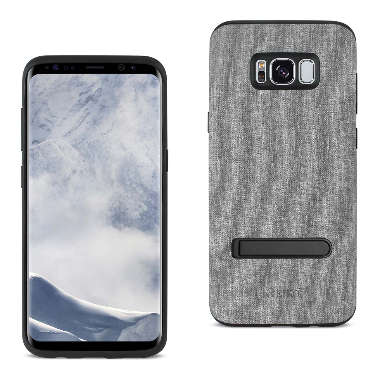 Samsung Galaxy S8 Edge/ S8 Plus Denim Texture TPU Protector Cover In Gray