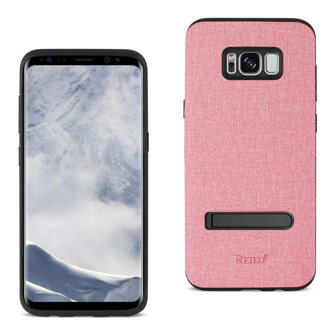 Samsung Galaxy S8 Edge/ S8 Plus Denim Texture TPU Protector Cover In Pink