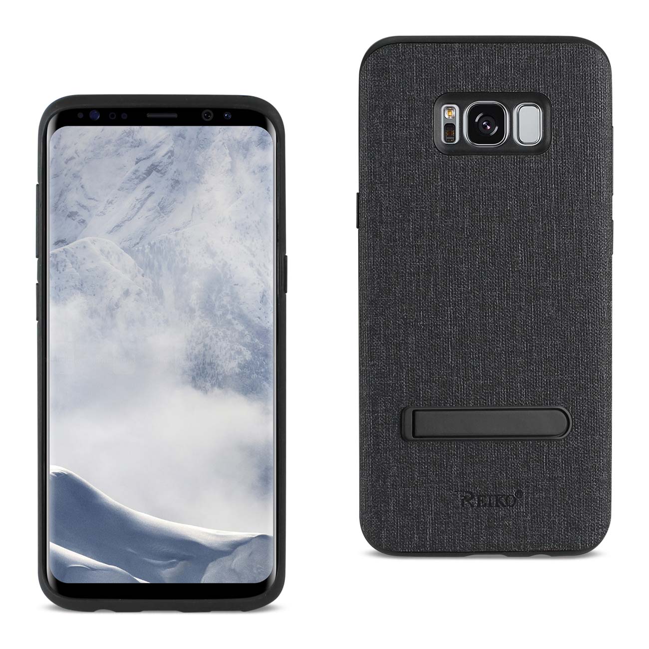 Samsung Galaxy S8/ SM Denim Texture TPU Protector Cover In Black