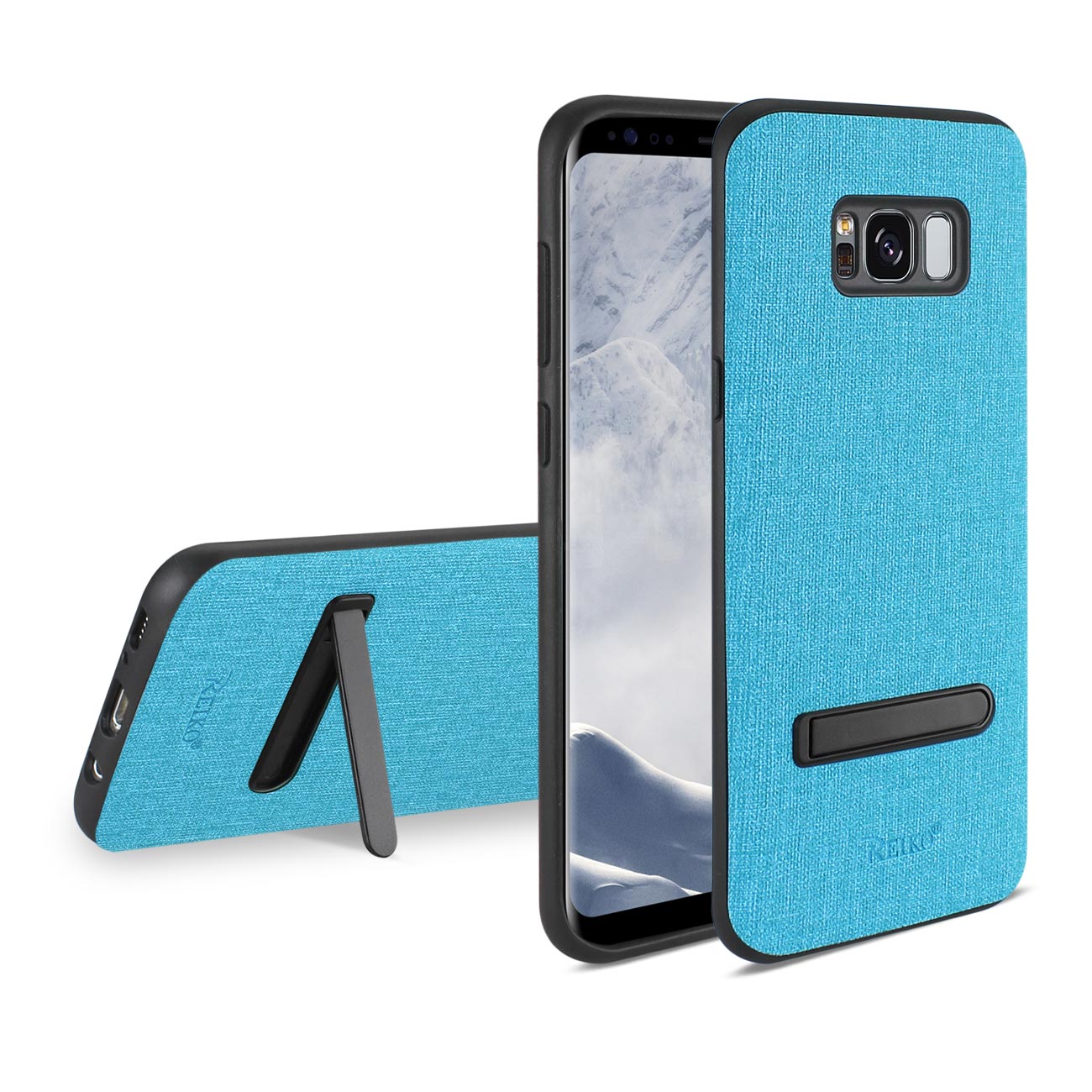 Samsung Galaxy S8/ SM Denim Texture TPU Protector Cover In Blue