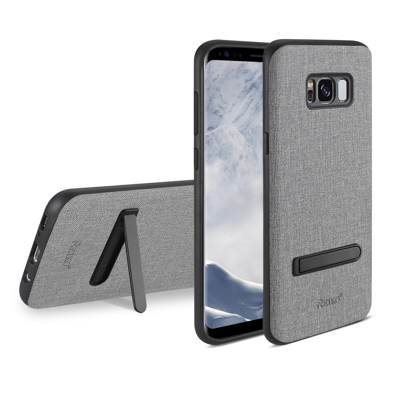 Samsung Galaxy S8/ SM Denim Texture TPU Protector Cover In Gray