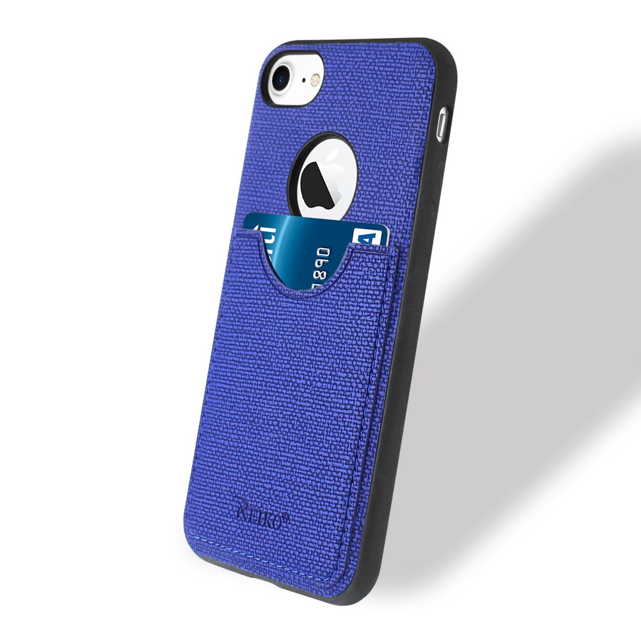 Cover Protector Texture Anti-Slip Card Slot iPhone 7/ 8/ SE2 Navy Color