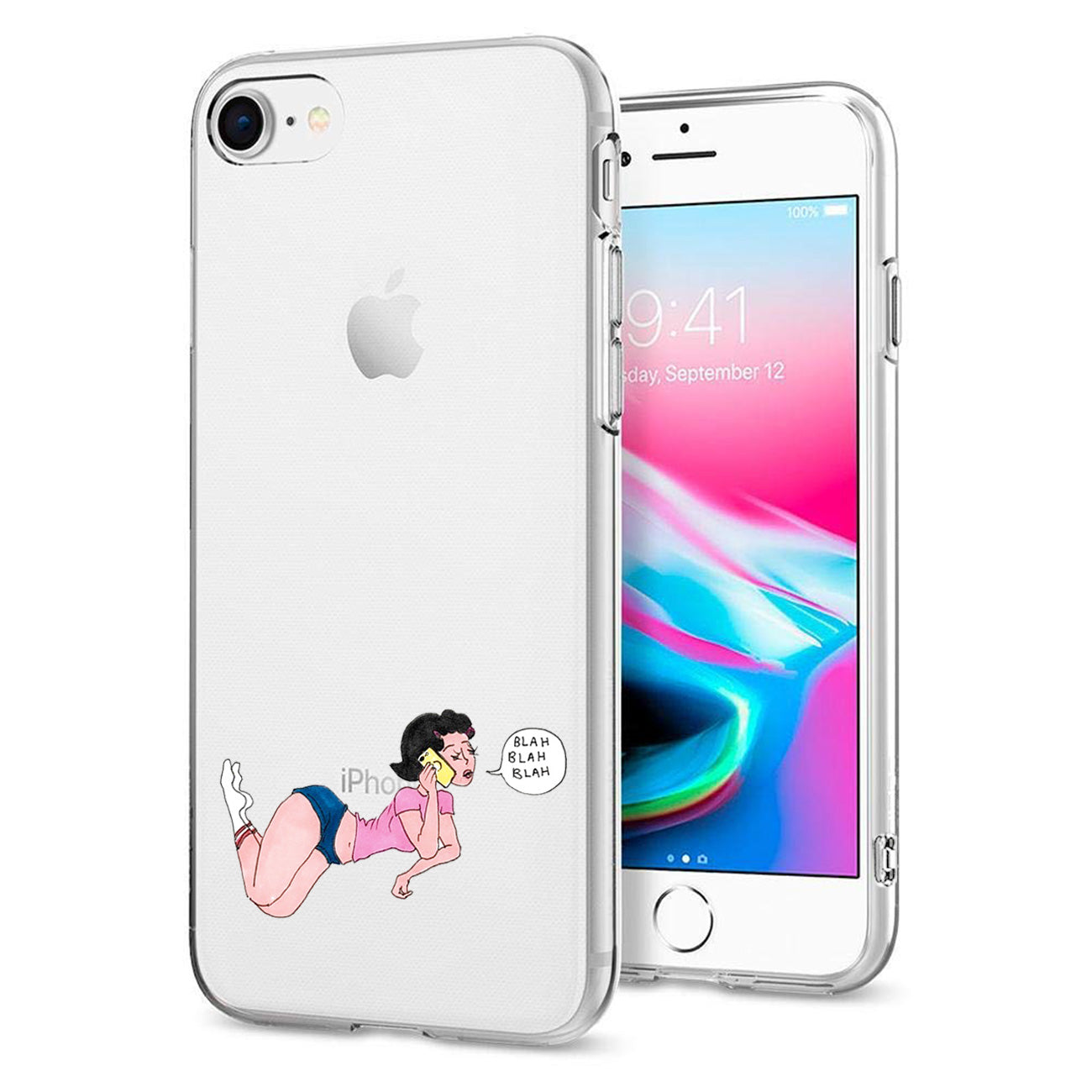 Case Air Cushion With Lady Design iPhone 7/ 8/ SE2