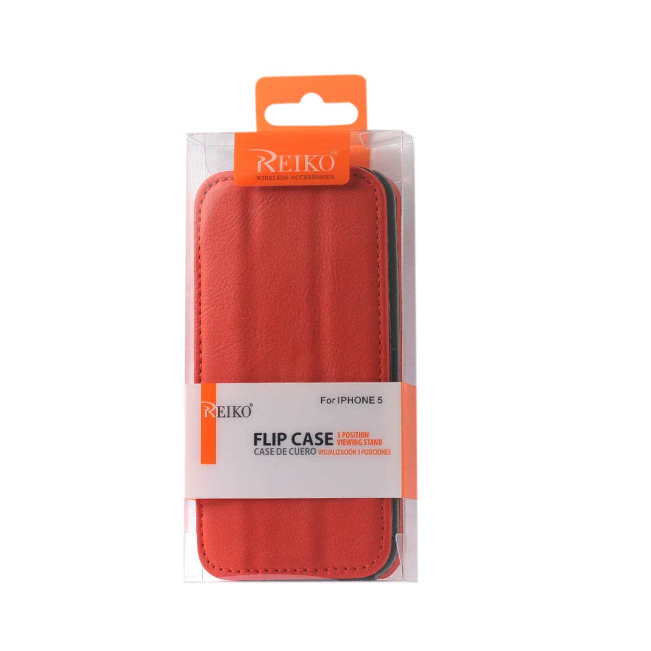 Case Flip Folio With Stand iPhone SE/ 5S/ 5 Orange Color