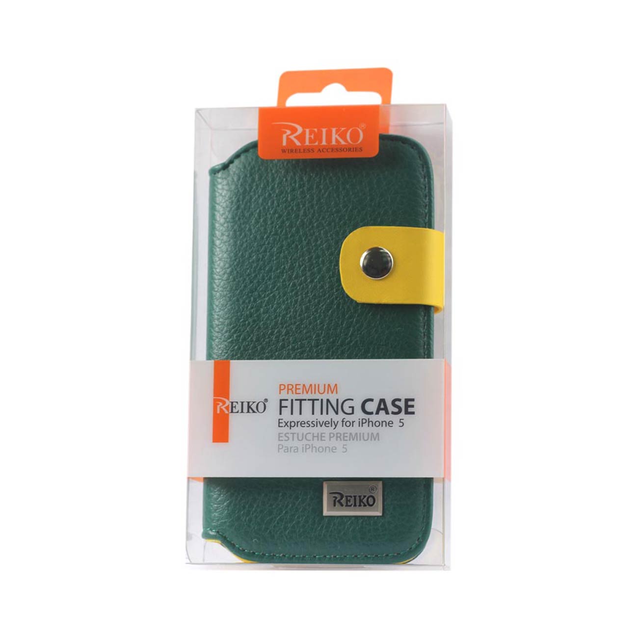 iPhone 5/5S/Se Leather Flip Case With Buckle Closure In Grey