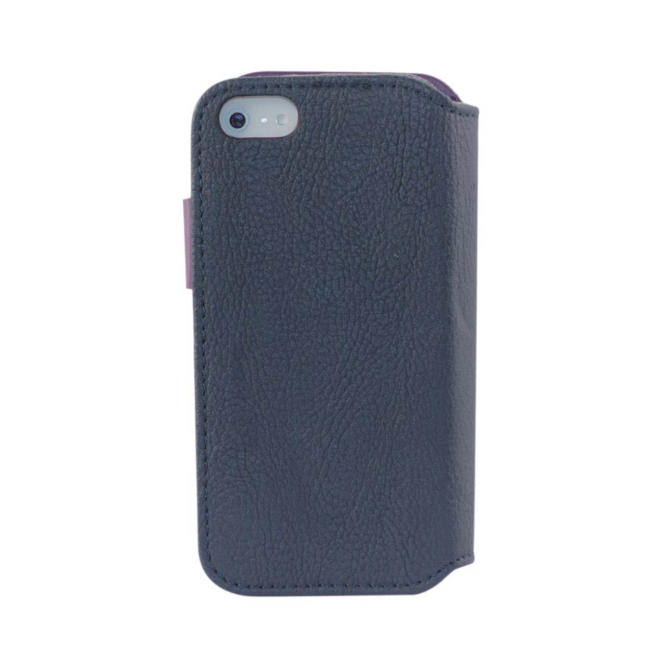 iPhone 5/5S/Se Leather Flip Case With Buckle Closure In Navy