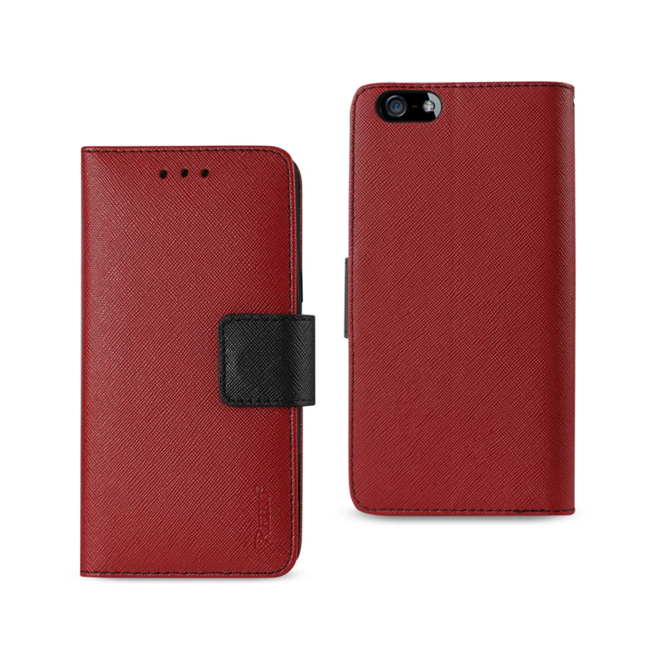 Wallet Case 3 In 1 iPhone Se/ 5S/ 5 Red Color