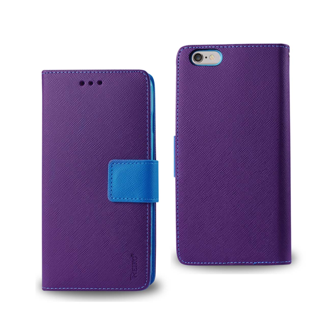 Wallet Case 3-In-1 iPhone 6 Plus Purple Color