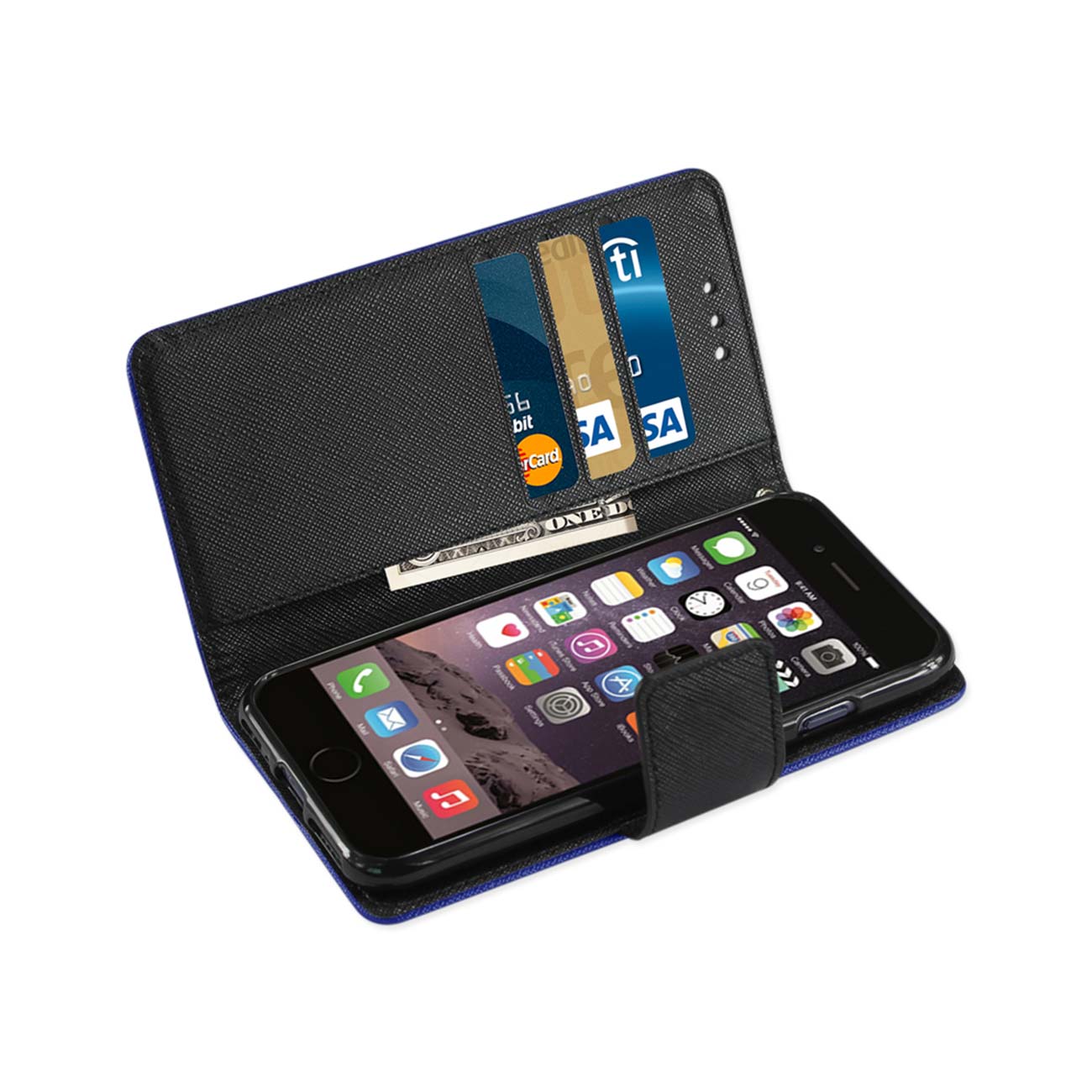 Wallet Case 3-In-1 iPhone 7/ 8/ SE2 Navy Color