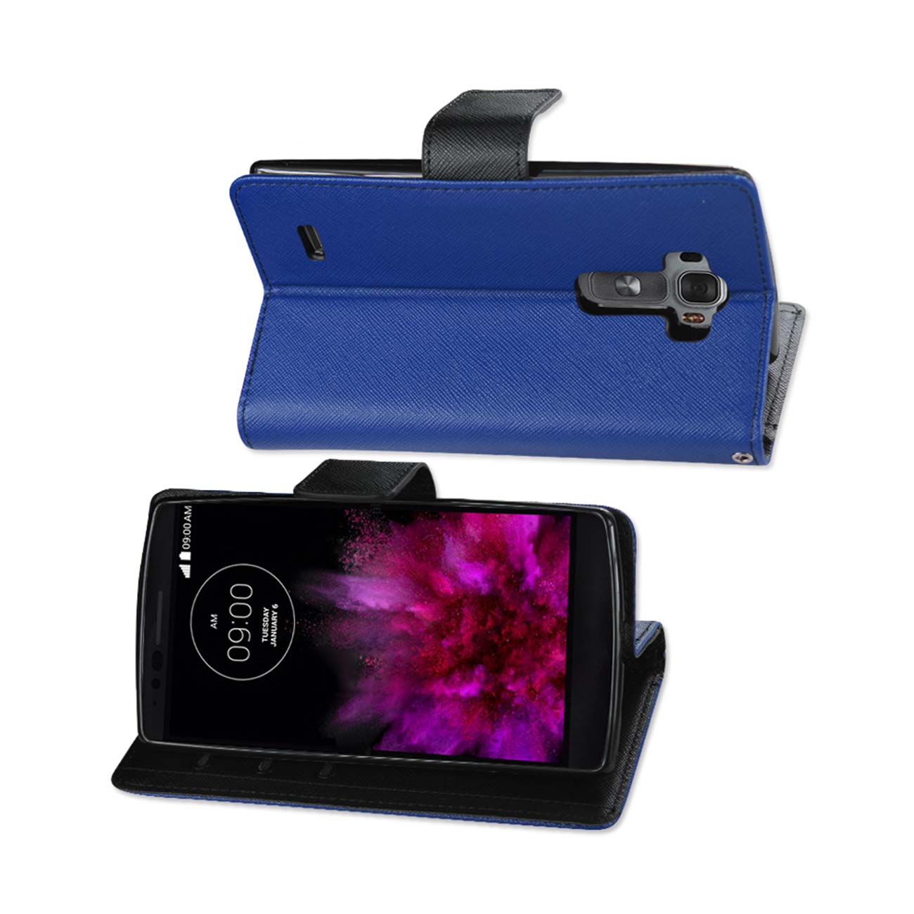 Wallet Case 3-In-1 LG G Flex 2 Navy Color