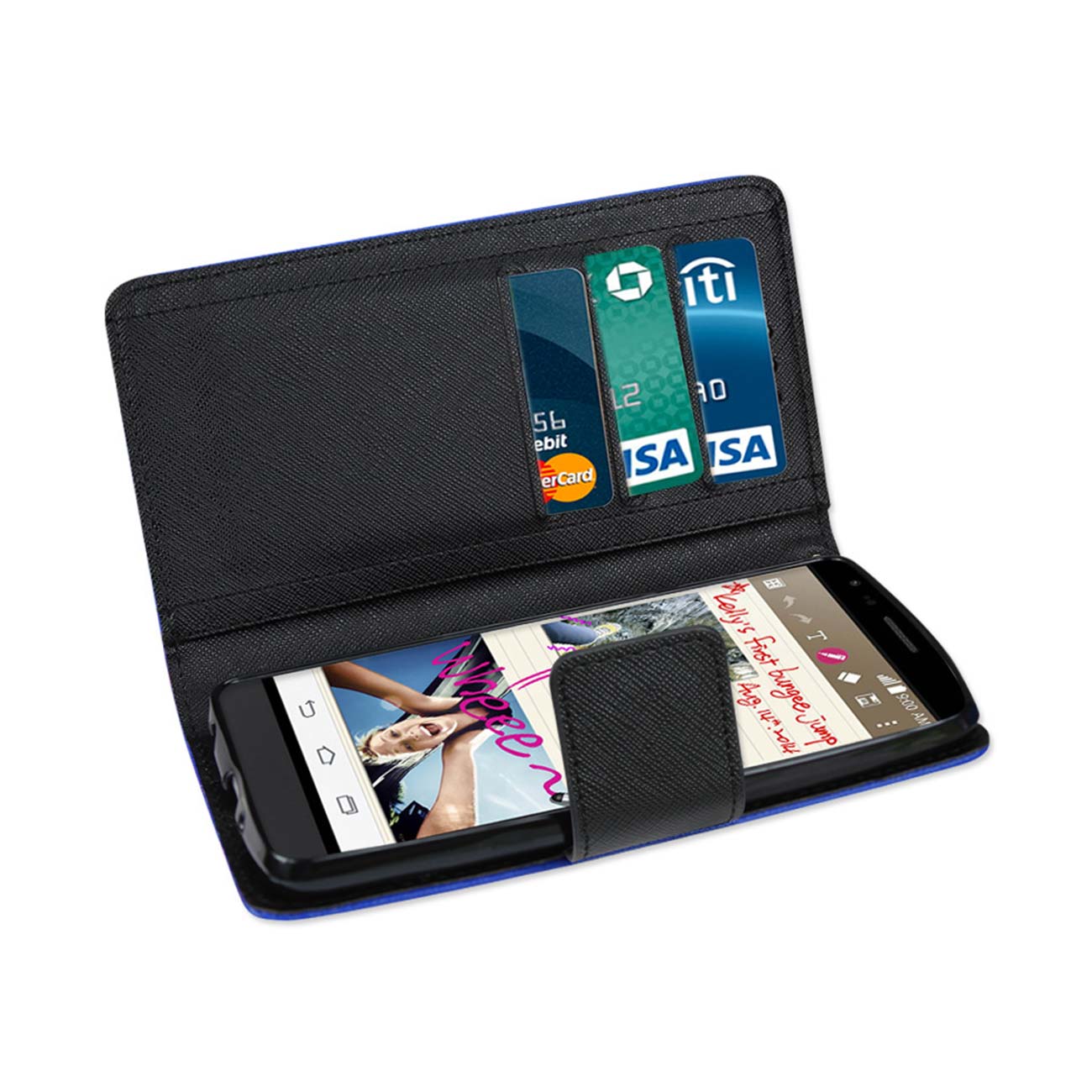 Wallet Case 3-In-1 LG G Stylus Navy Color