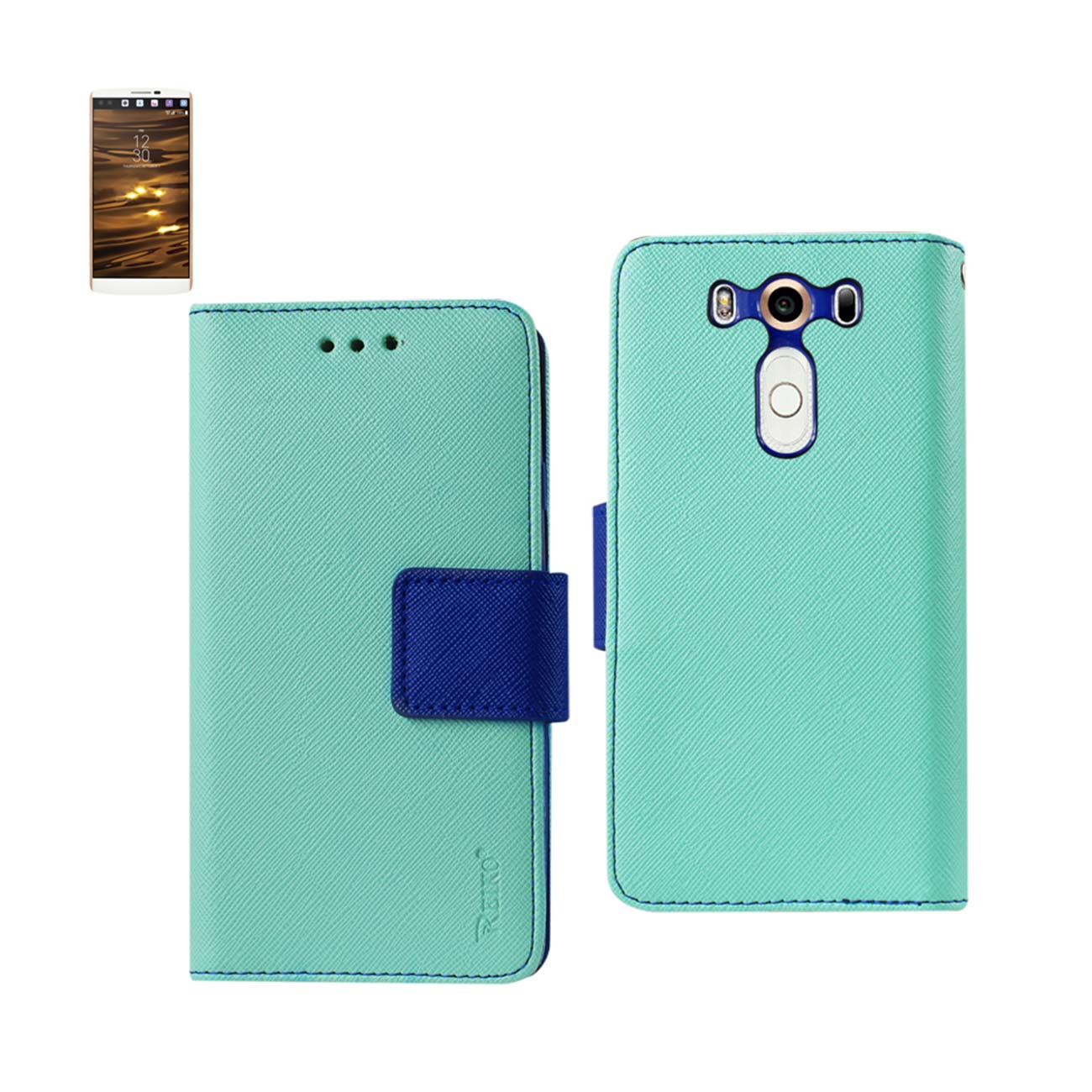 Wallet Case 3-In-1 LG V10 Green Color