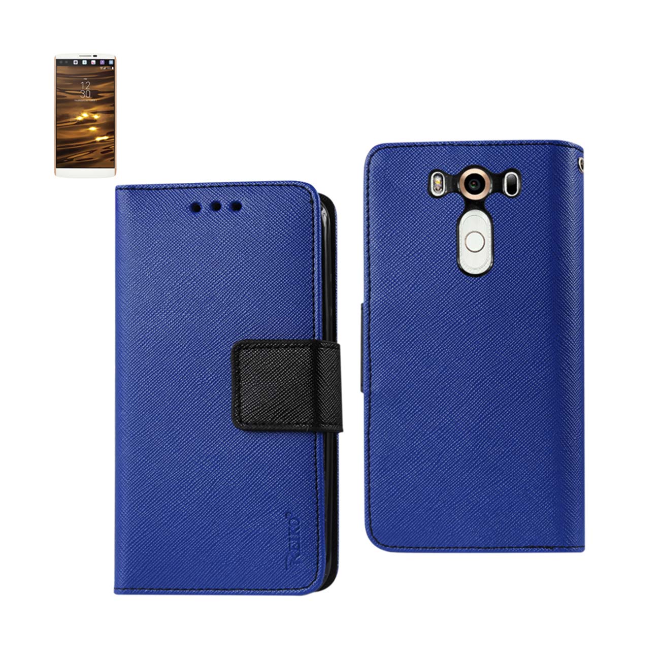 Wallet Case 3-In-1 LG V10 Navy Color
