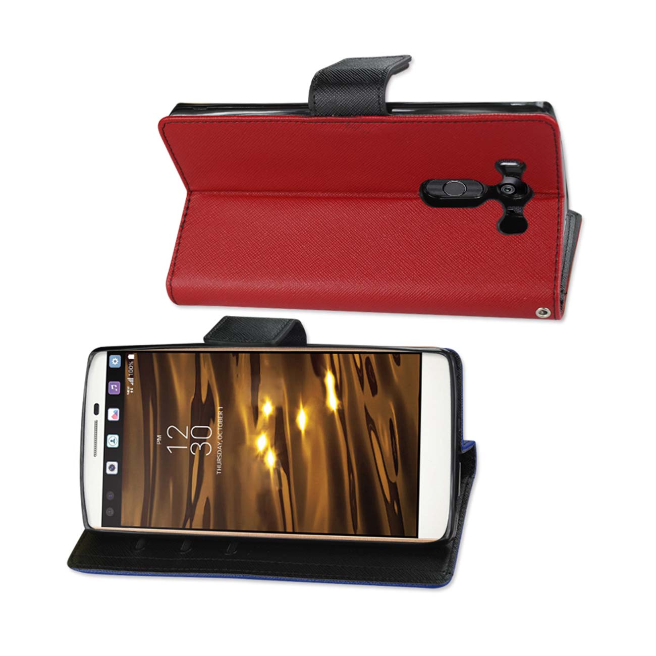 Wallet Case 3-In-1 LG V10 Red Color
