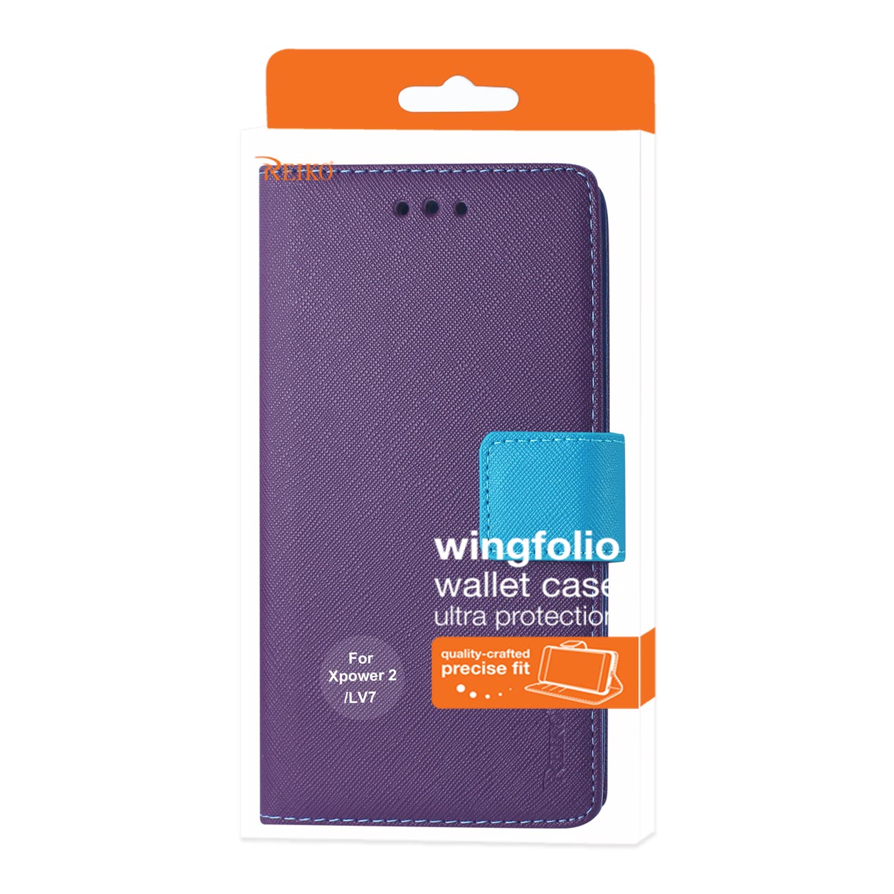 Wallet Case 3-In-1 LG X Power 2 Purple Color