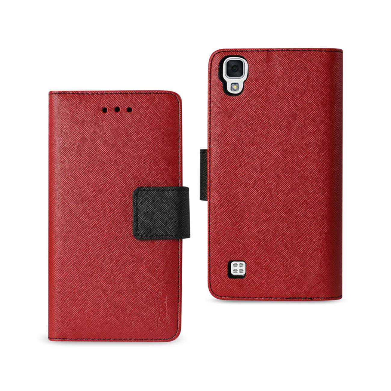 Wallet Case 3 In 1 LG X Style (Tribute HD) Red Color
