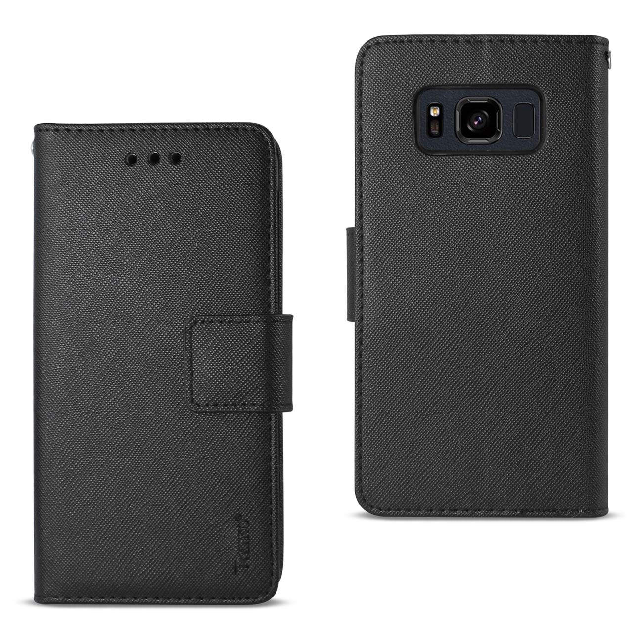 Wallet Case 3 In 1 Samsung Galaxy S8 Active Black Color