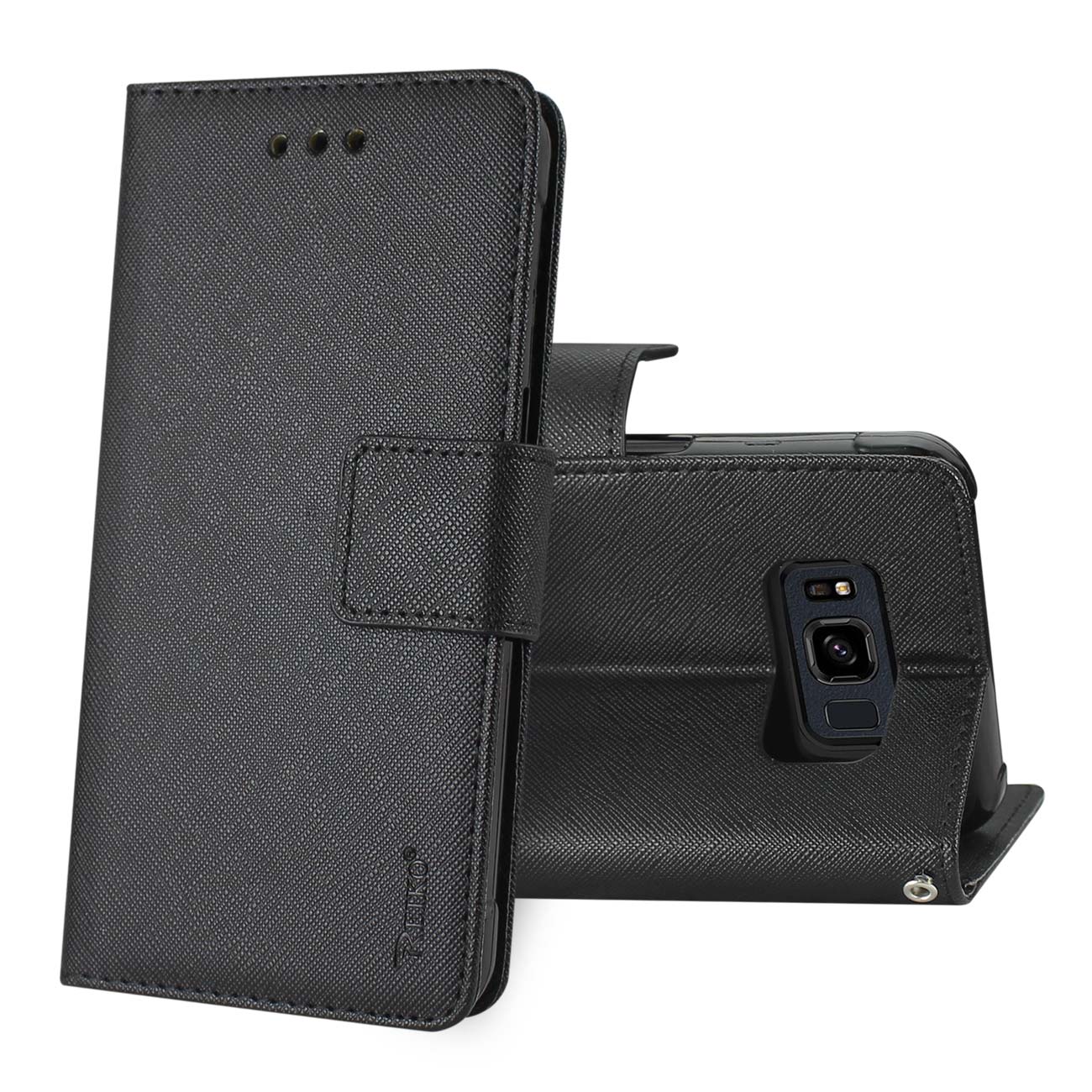 Wallet Case 3 In 1 Samsung Galaxy S8 Active Black Color