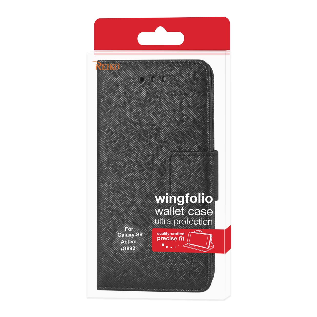 Wallet Case 3 In 1 Samsung Galaxy S8 Active Black Color