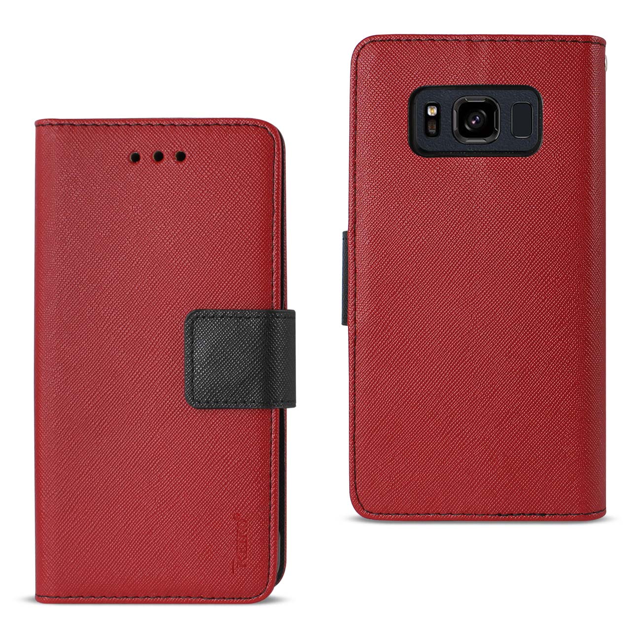 Wallet Case 3 In 1 Samsung Galaxy S8 Active Red Color