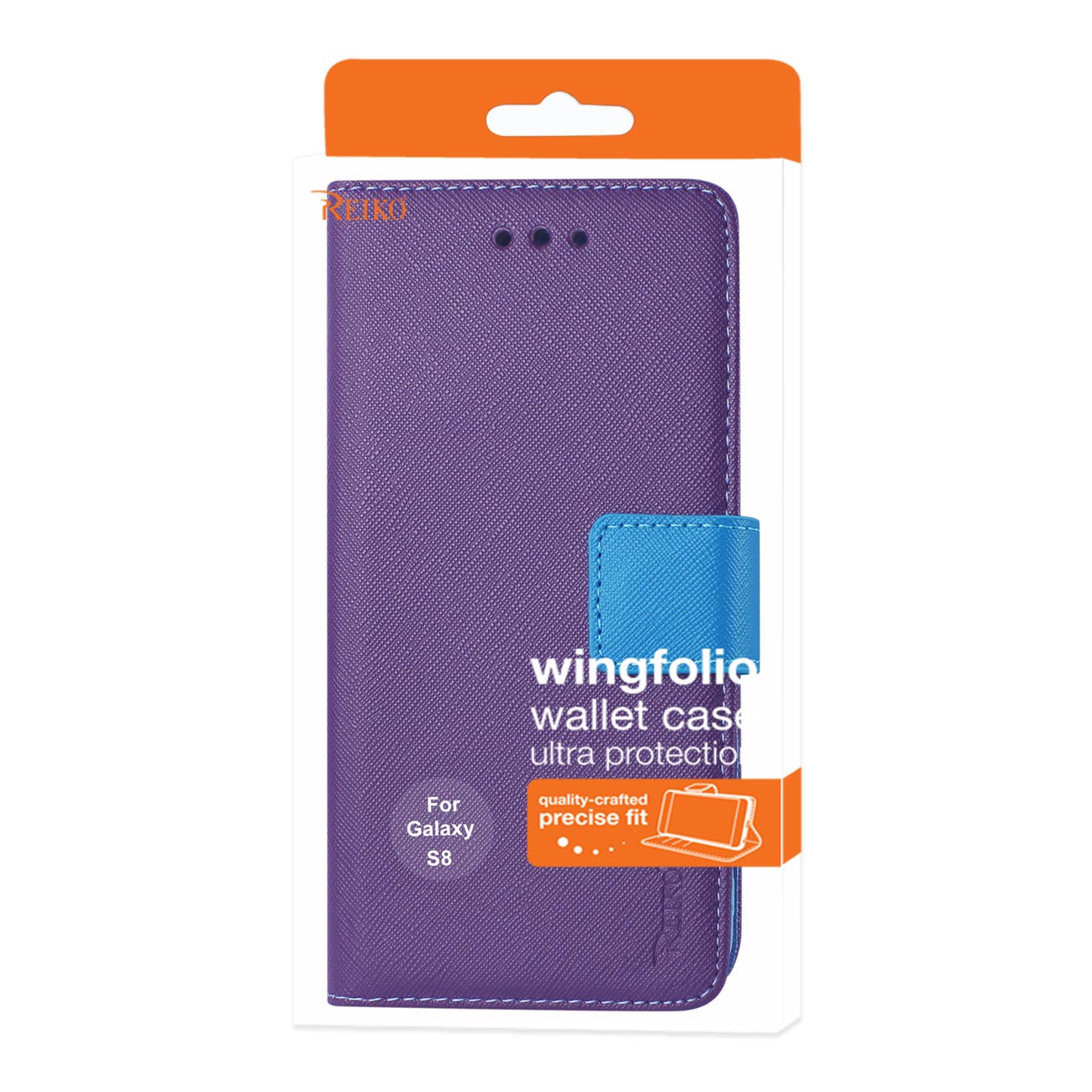 Wallet Case 3 In 1 Samsung Galaxy S8 Purple Color