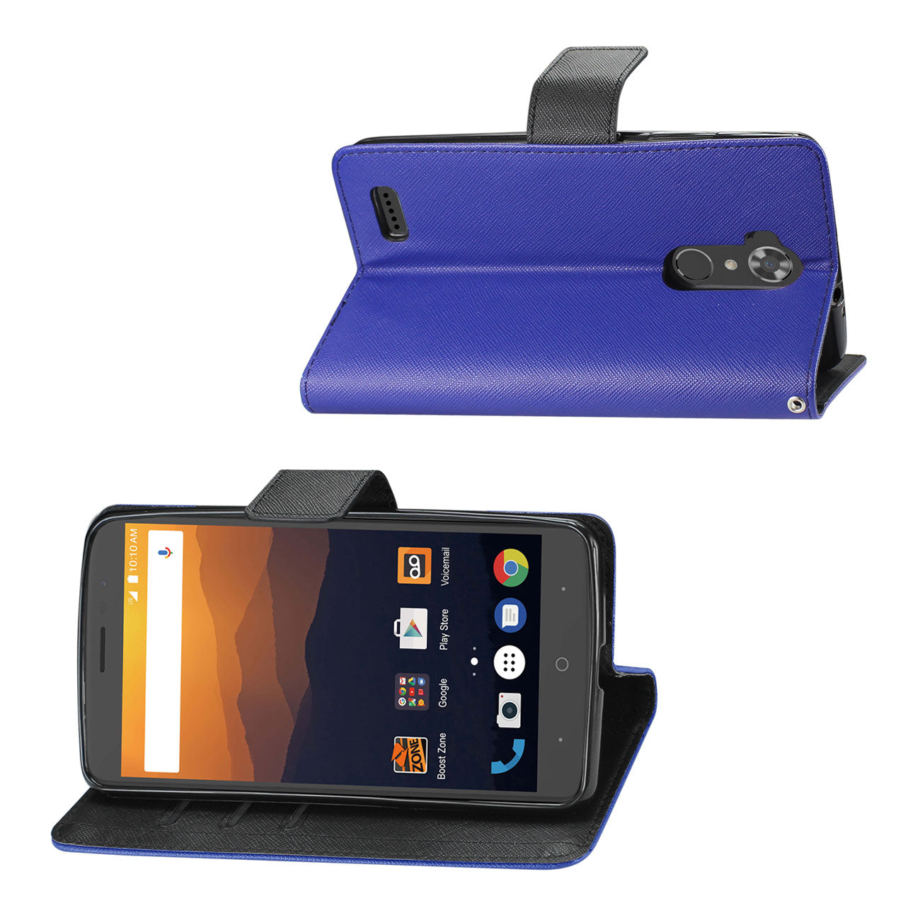 Wallet Case 3-In-1 ZTE Max Xl/ N9560 Navy Color