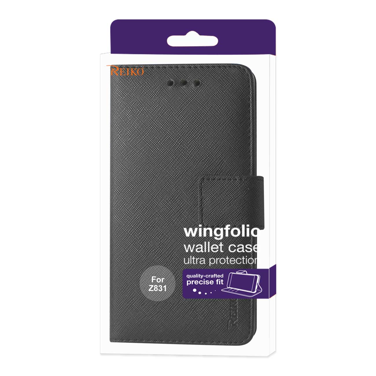Wallet Case 3-In-1 ZTE Maven 2/ Chapel/ Avid Trid (Z831) Black Color