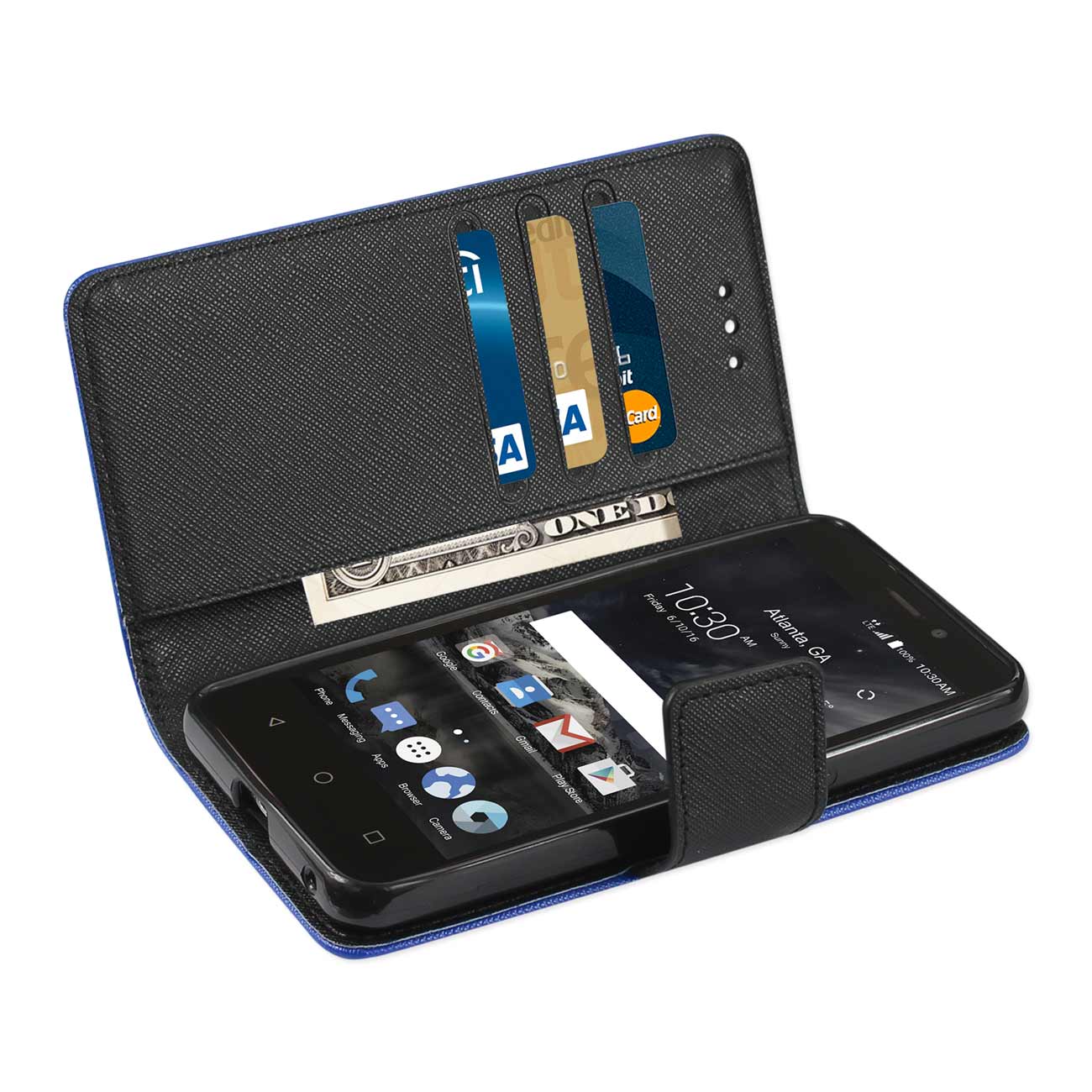 Wallet Case 3-In-1 ZTE Maven 2/ Chapel/ Avid Trid (Z831) Navy Color
