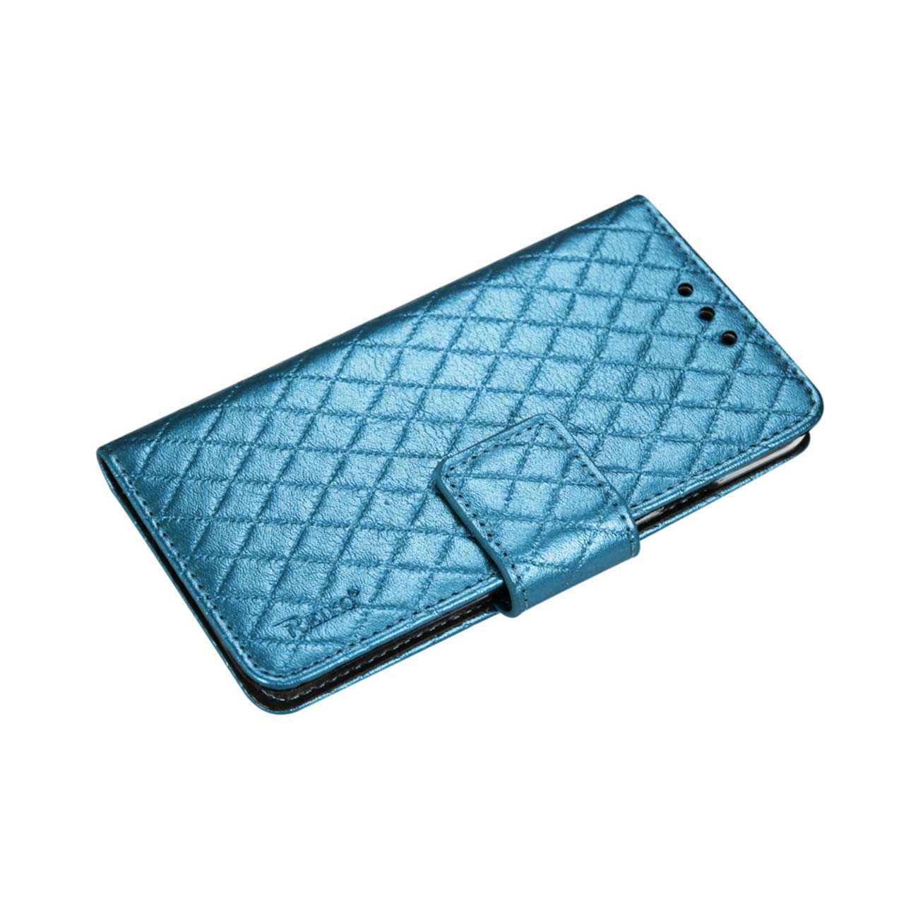 Wallet Case Rhombus iPhone 6 Plus Blue Color