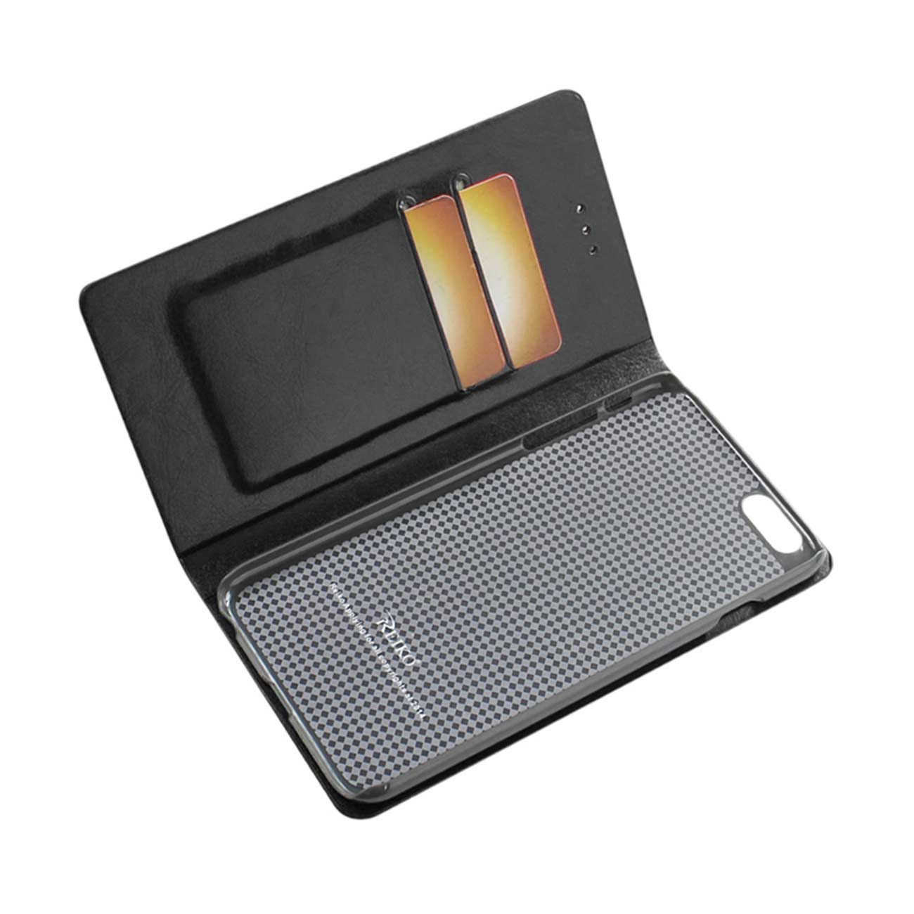 iPhone 6 Plus Flip Folio Case With Card Holder In Black