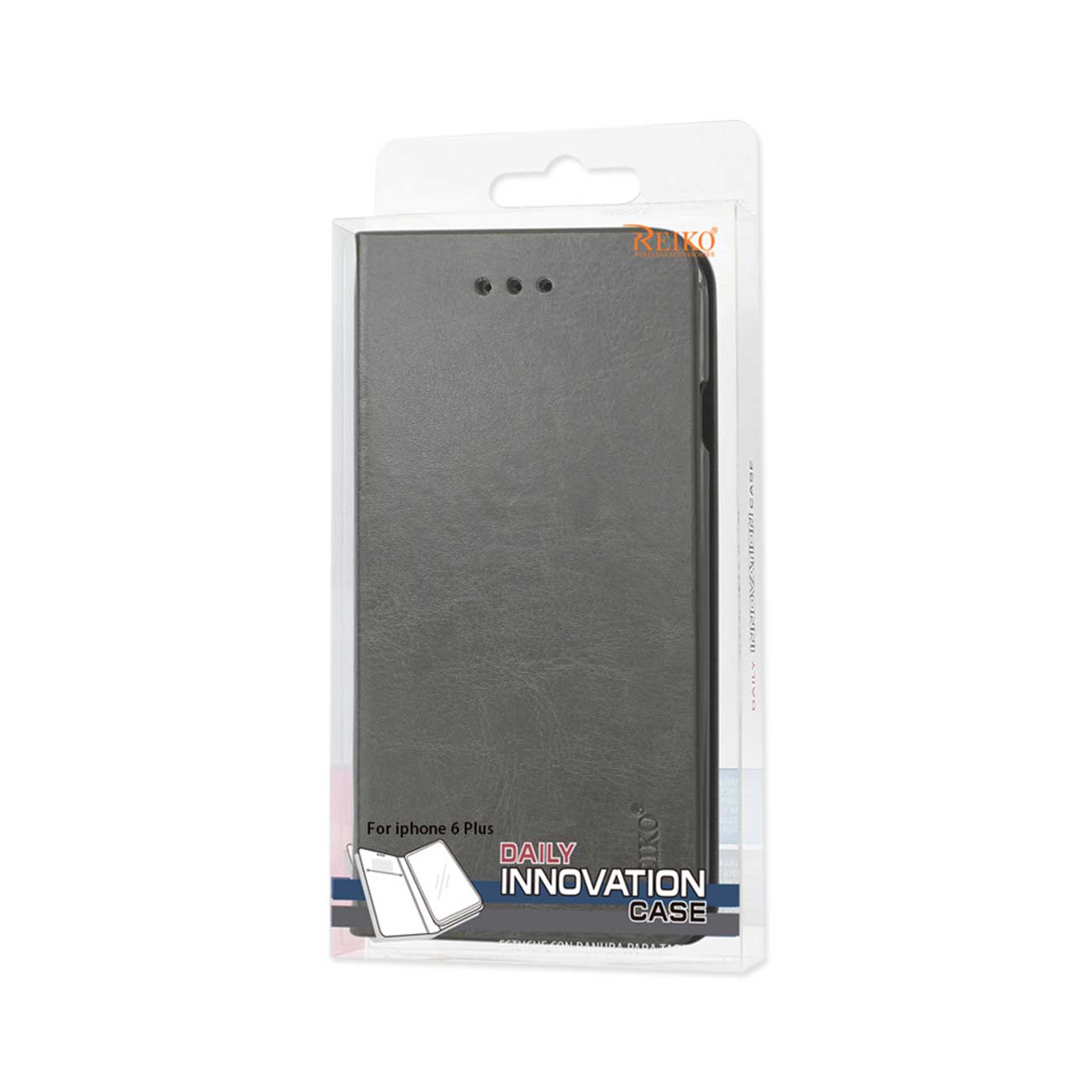 iPhone 6 Plus Flip Folio Case With Card Holder In Gray