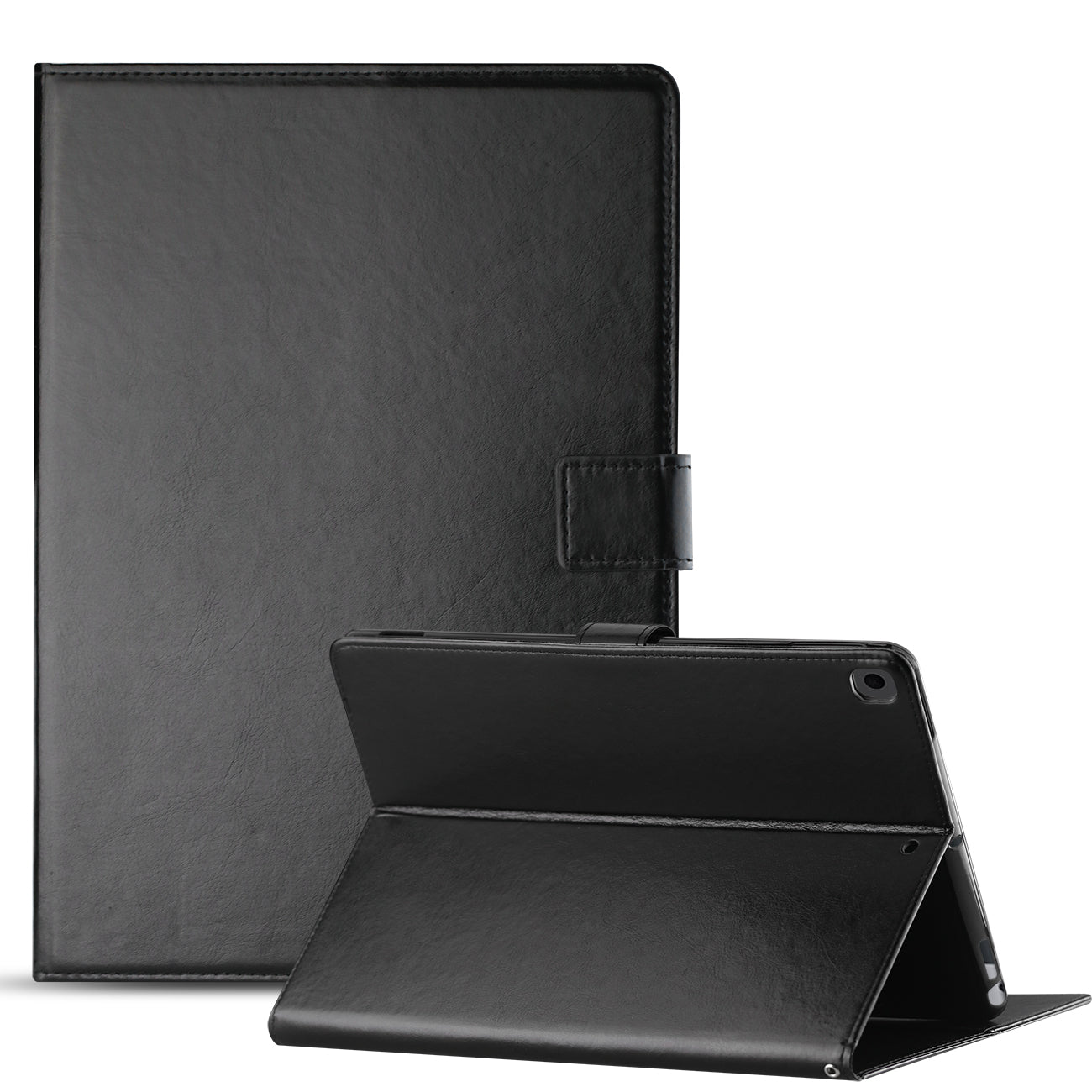 Reiko Leather Folio Cover Protective Case for 10.2" iPad 8 2020 or iPad 7 2019 In Back