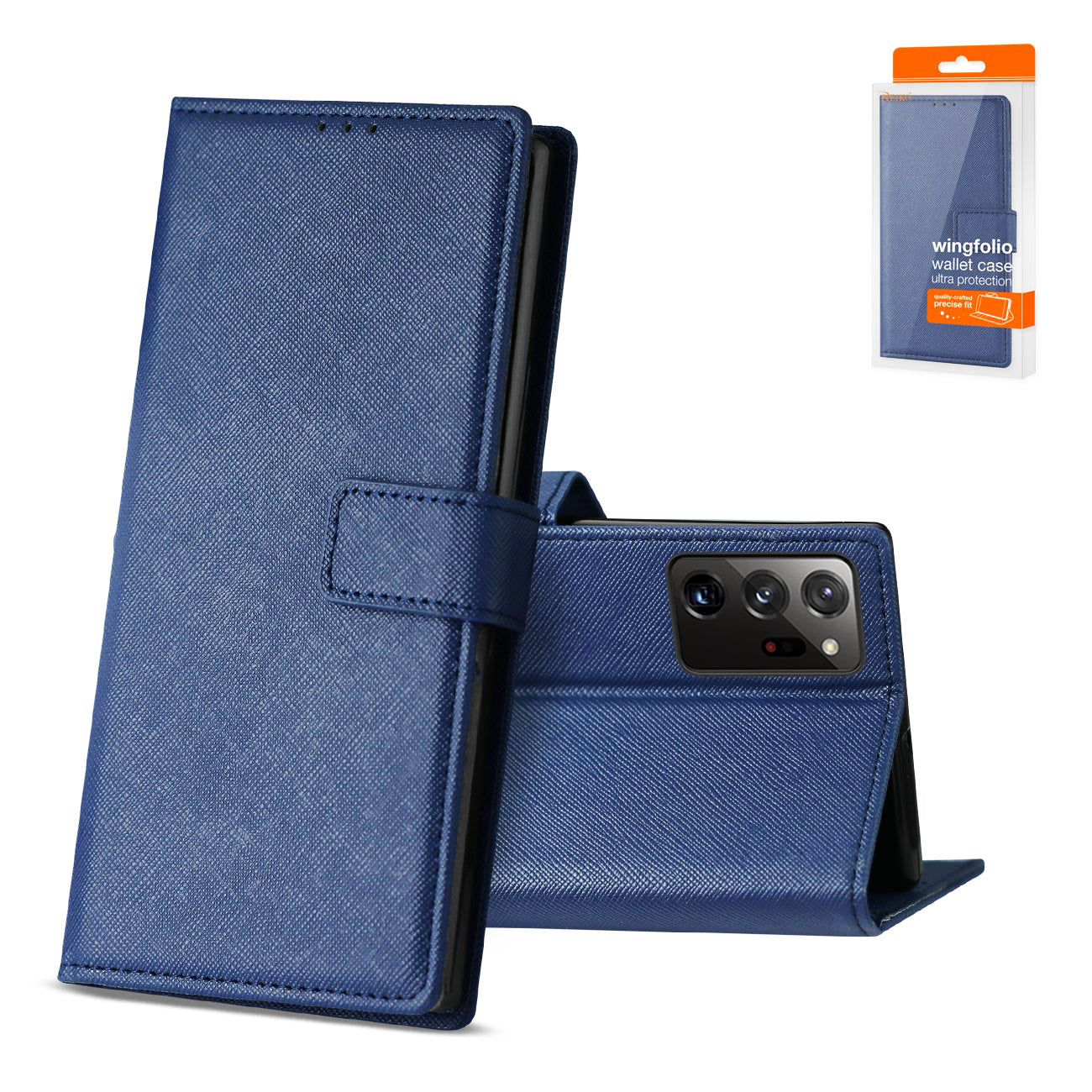 Case Slim Stand with Card Slots Samsung Galaxy Note 20 Ultra Blue Color