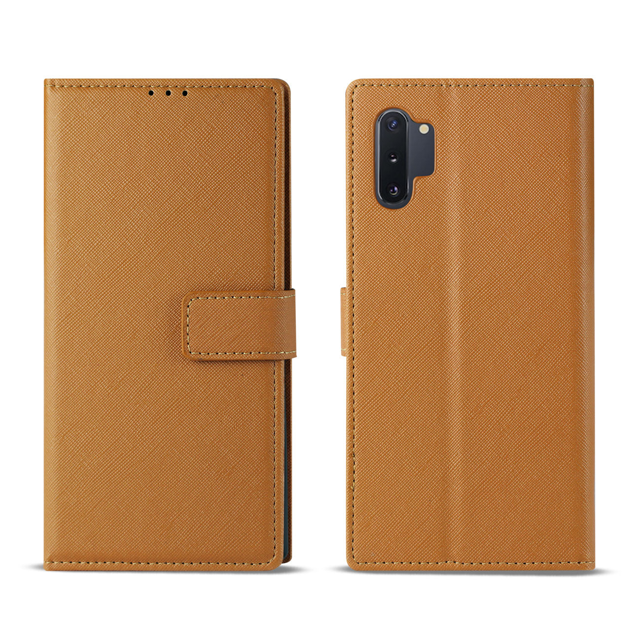 Wallet Case 3 In 1 Samsung Galaxy Note 10 Plus Brown Color