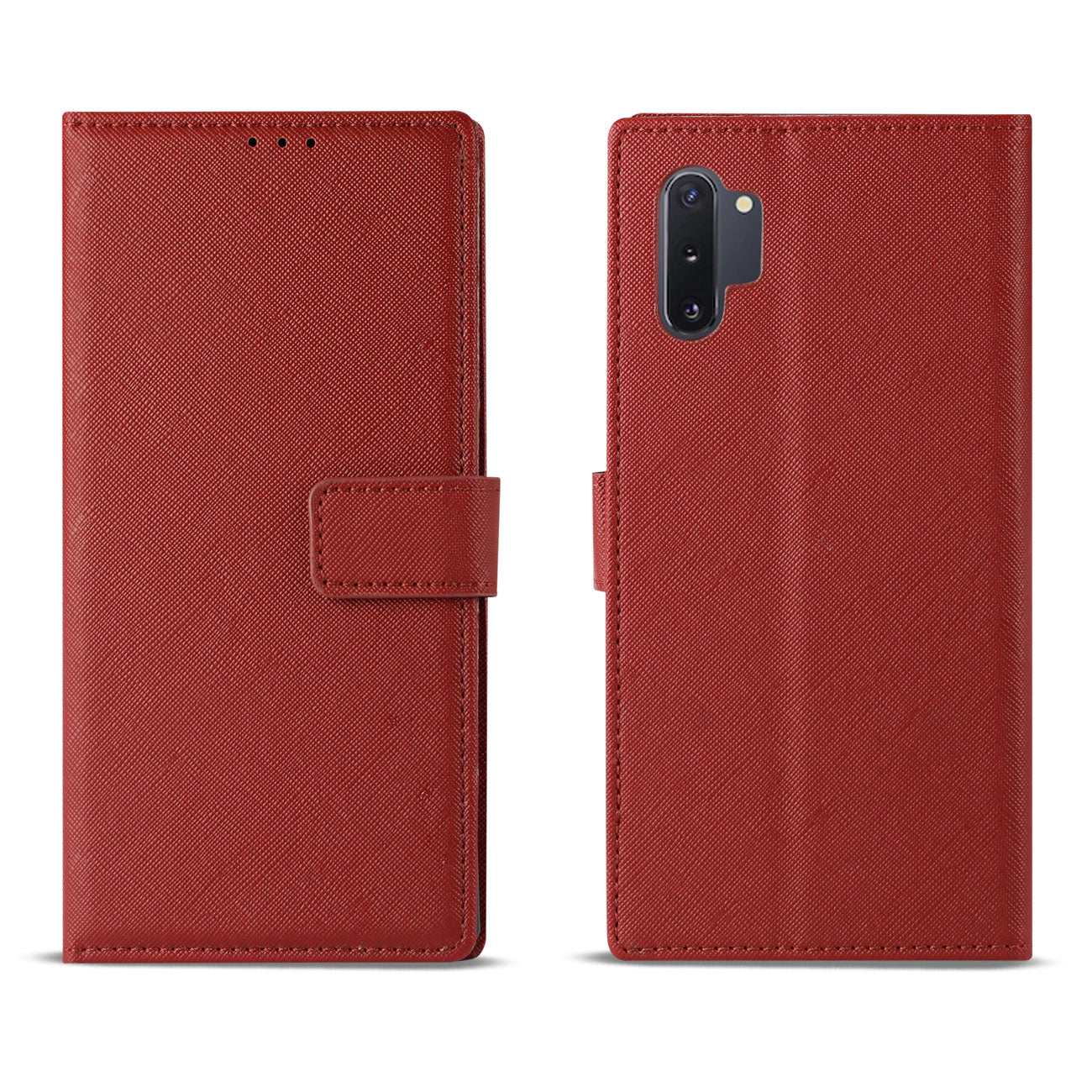 Wallet Case 3 In 1 Samsung Galaxy Note 10 Plus Red Color