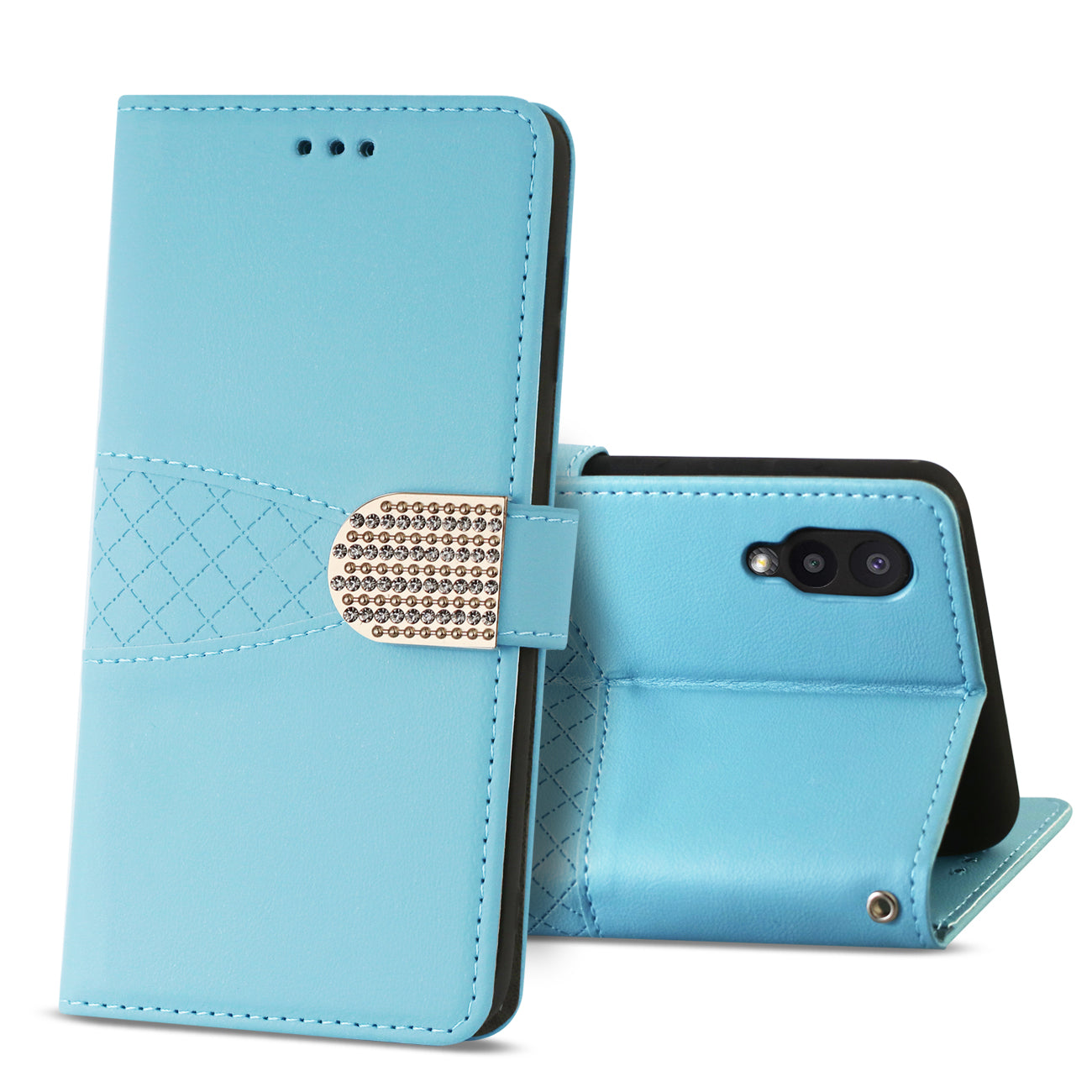 Reiko Samsung Galaxy A02 3-In-1 Wallet Case In Blue