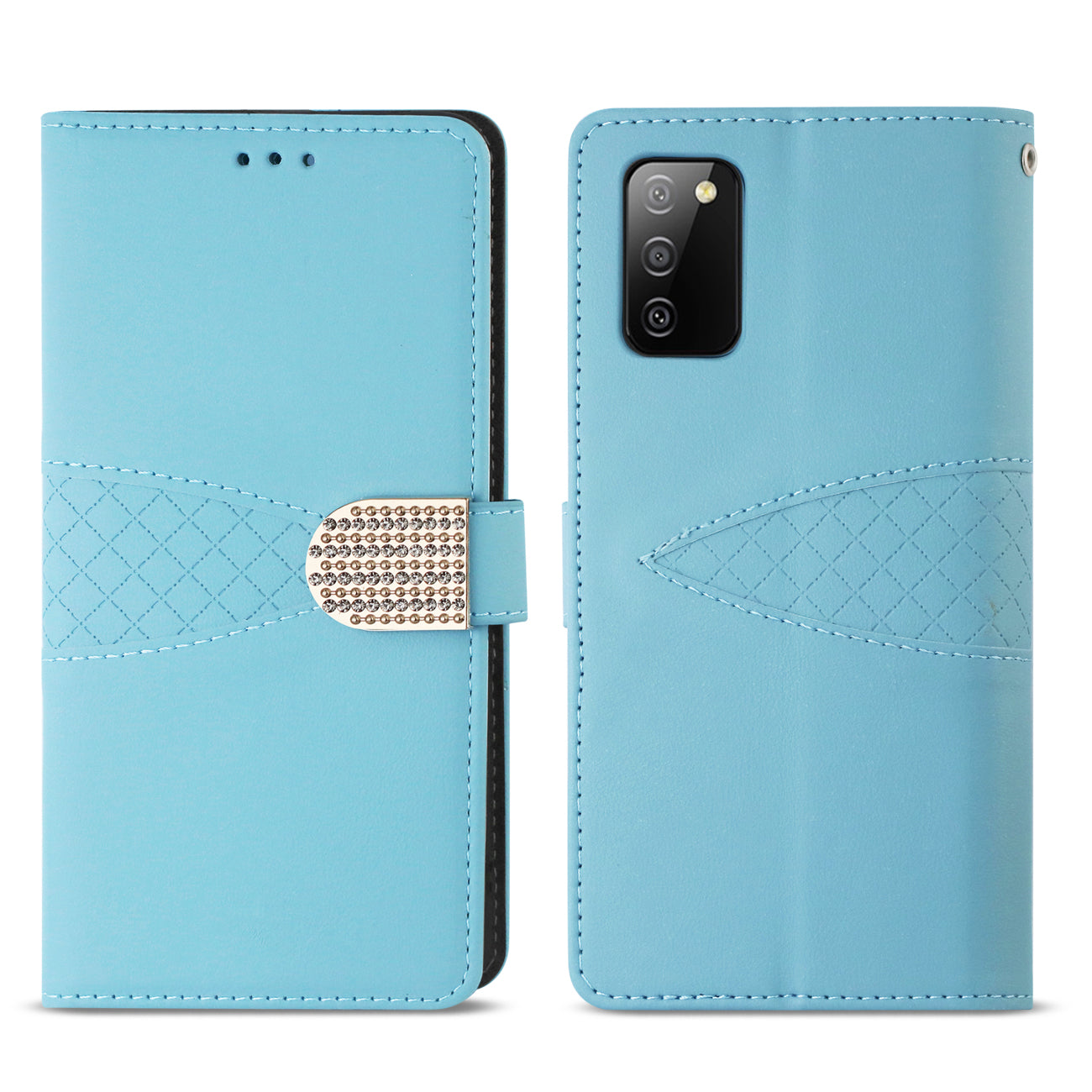 Reiko Samsung Galaxy A02S 3-In-1 Wallet Case In Blue