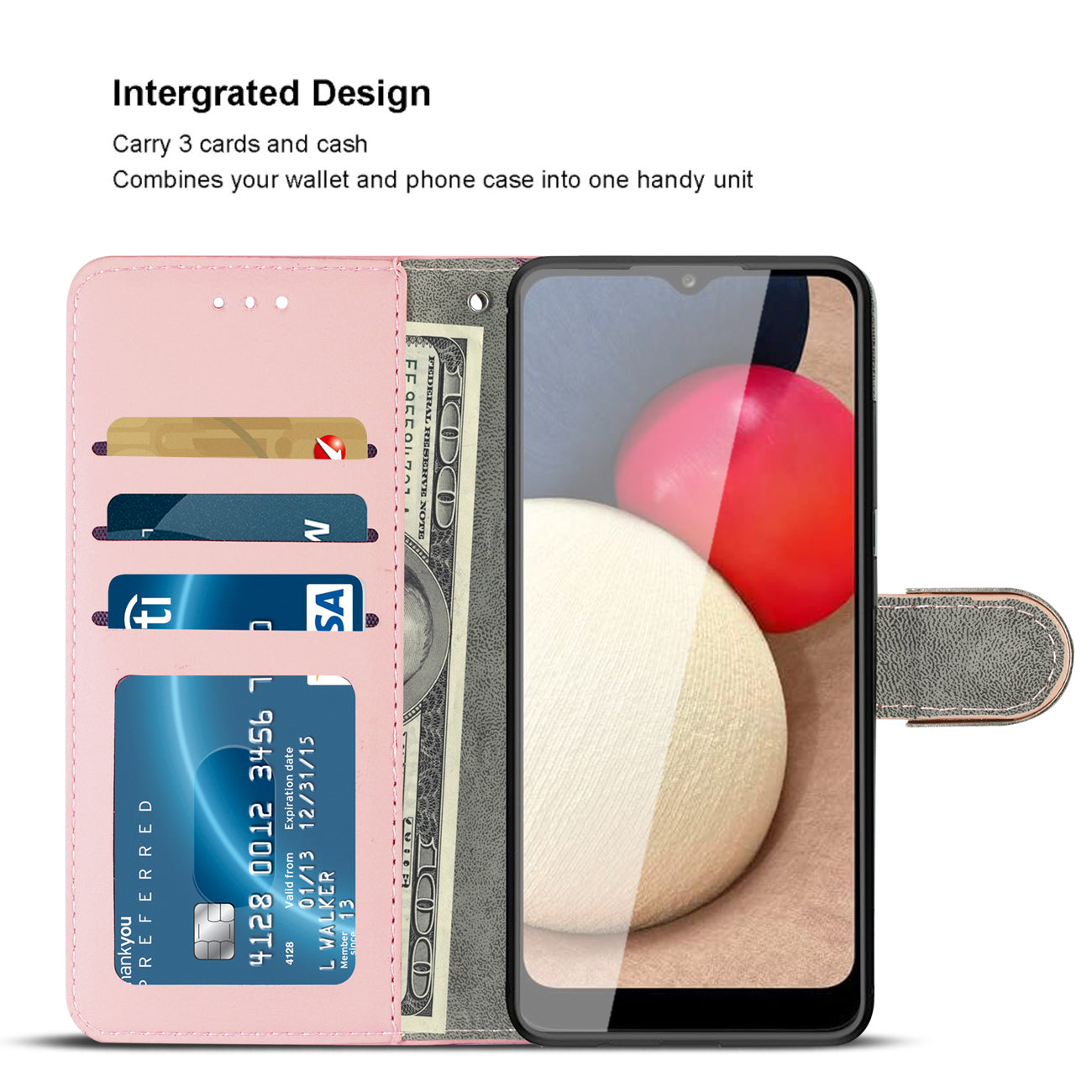 Reiko Samsung Galaxy A02S 3-In-1 Wallet Case In Pink