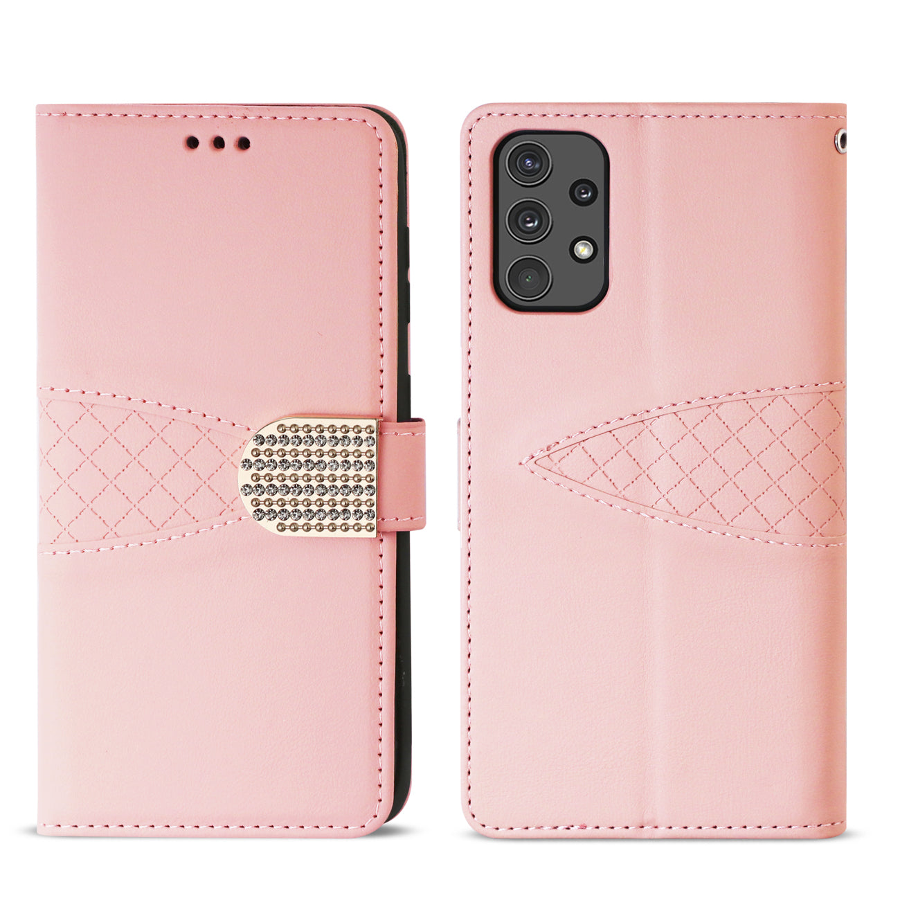 Reiko Samsung Galaxy A32 5G 3-In-1 Wallet Case In Pink