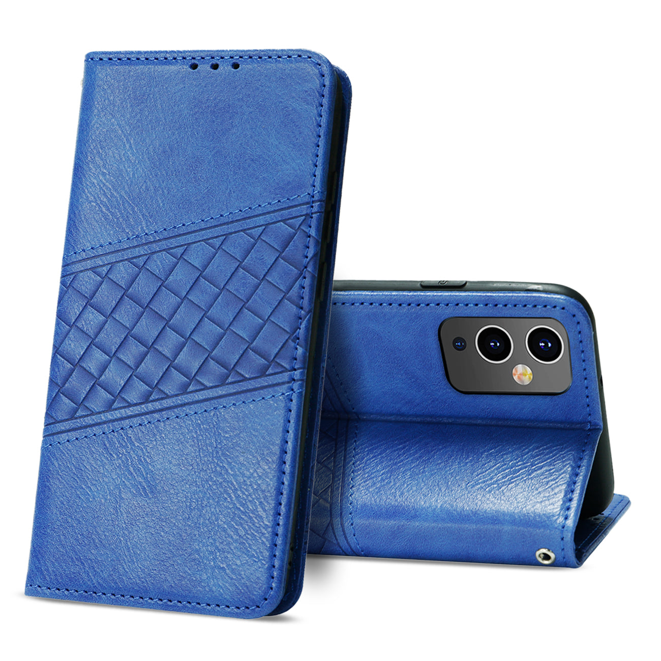 Reiko ONE PLUS 9 5G 3-In-1 Wallet Case In Blue
