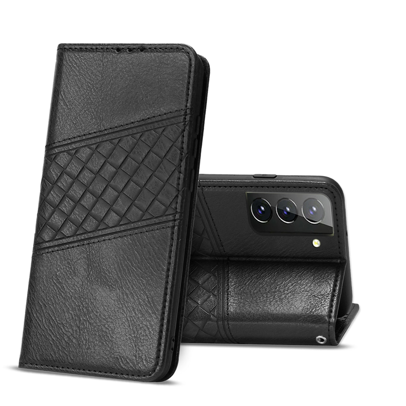 Reiko Samsung Galaxy S21 FE 3-In-1 Wallet Case In Black