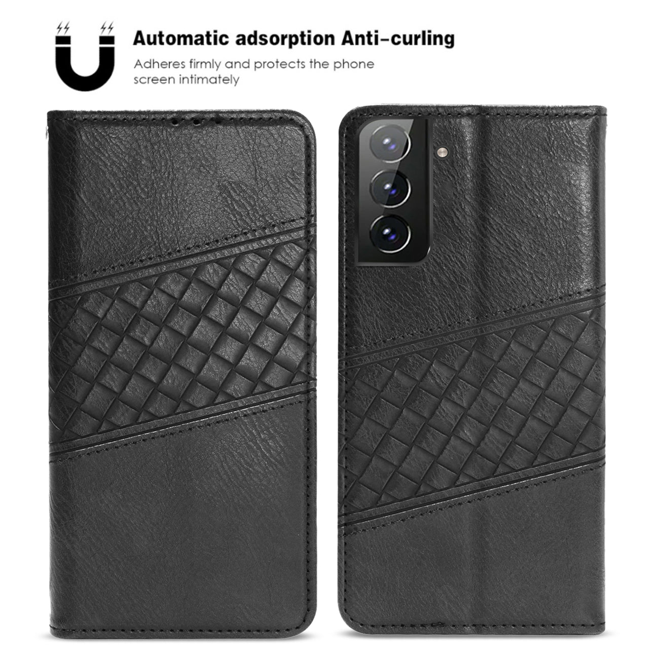 Reiko Samsung Galaxy S21 FE 3-In-1 Wallet Case In Black